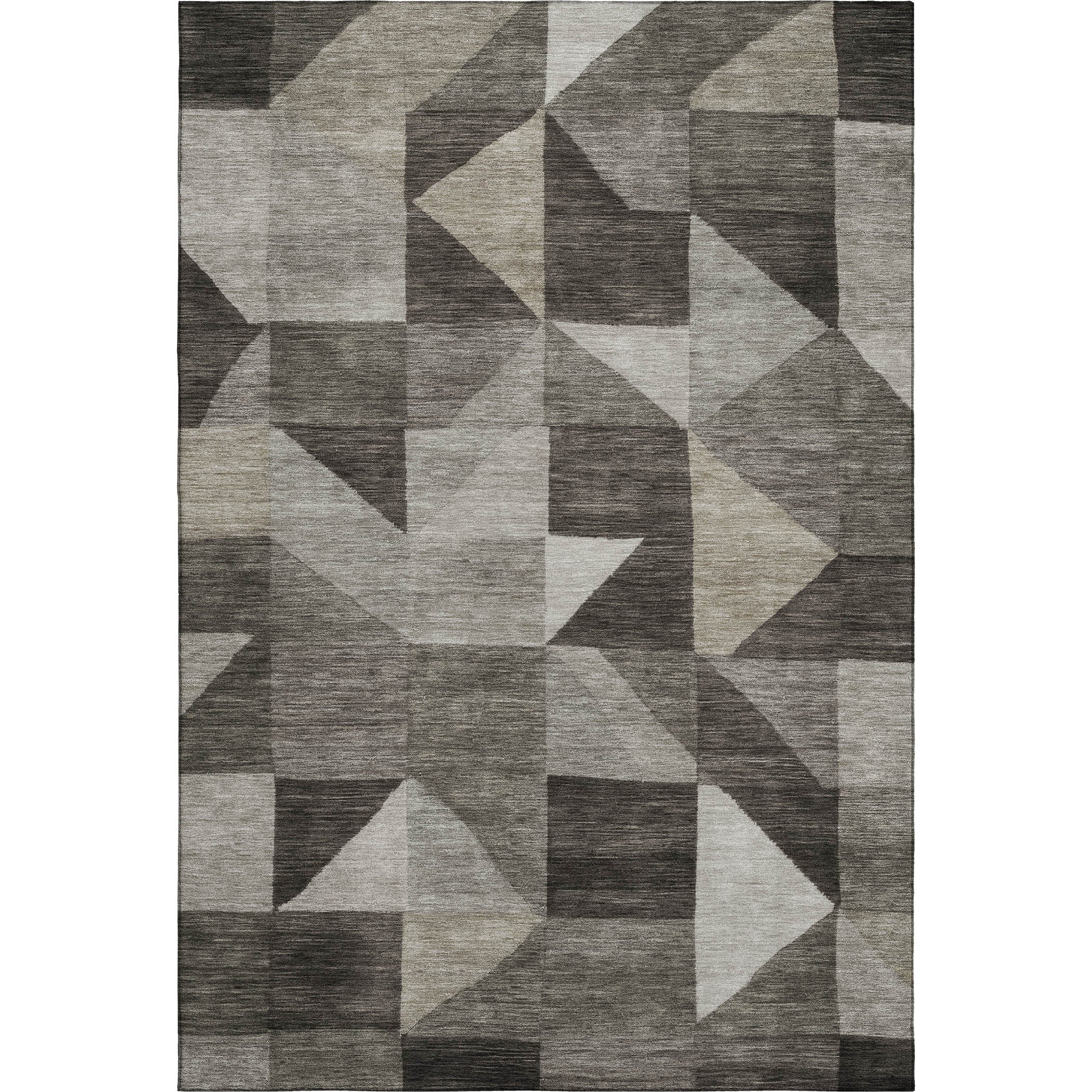 Kathmandu Machine Washable Transitional Taupe Brown Rug 3' x 5' #shape_Rectangle