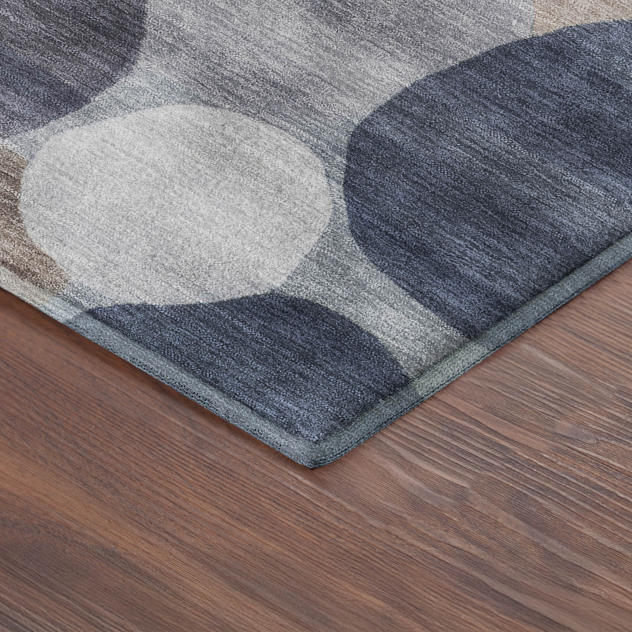 Baku Machine Washable Transitional Blue Rug 1'8" x 2'6" #shape_Rectangle