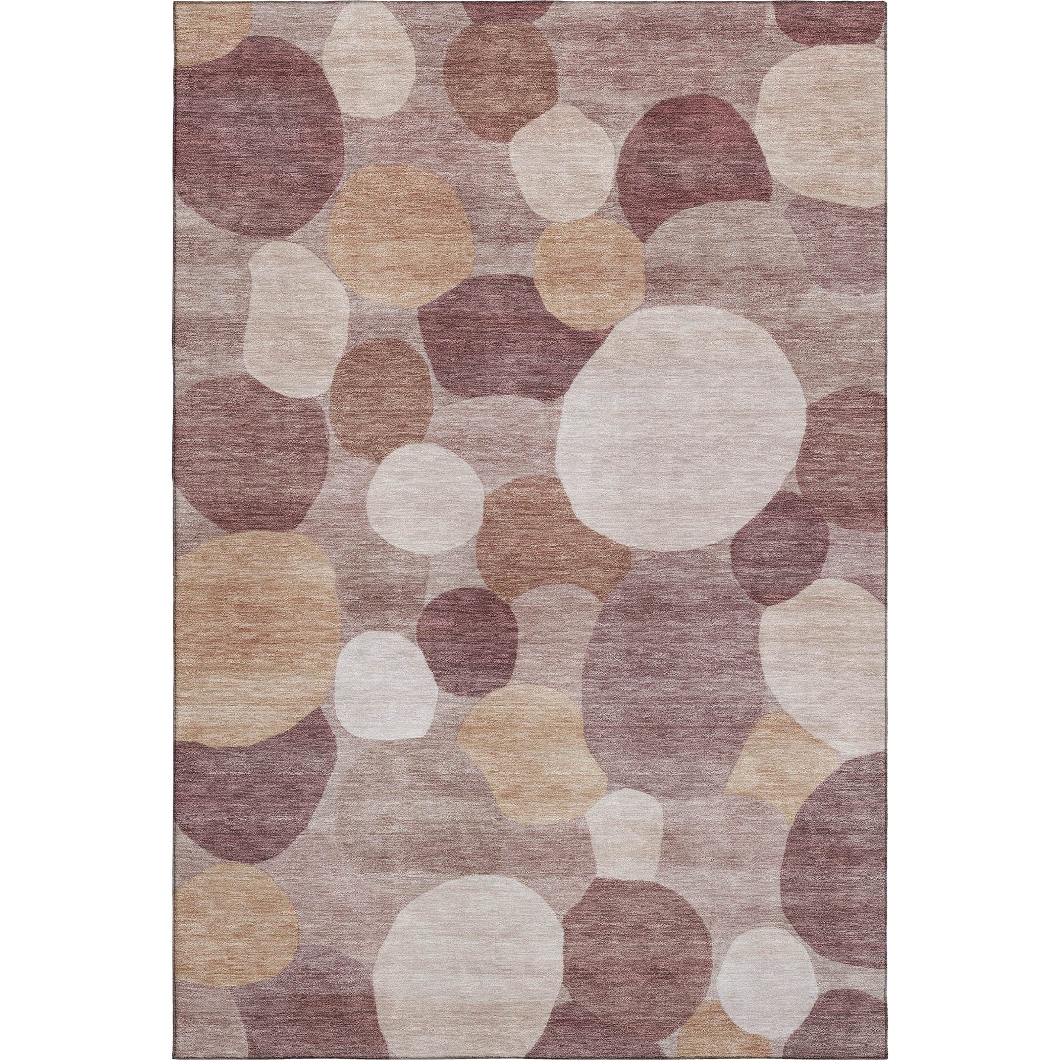 Baku Machine Washable Transitional Blush Pink Rug 3' x 5' #shape_Rectangle
