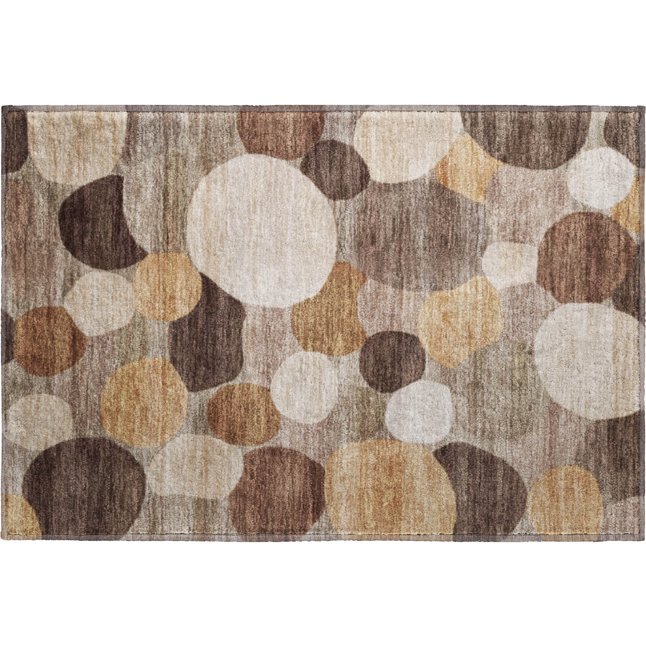 Baku Machine Washable Transitional Brown Rug 1'8" x 2'6" #shape_Rectangle
