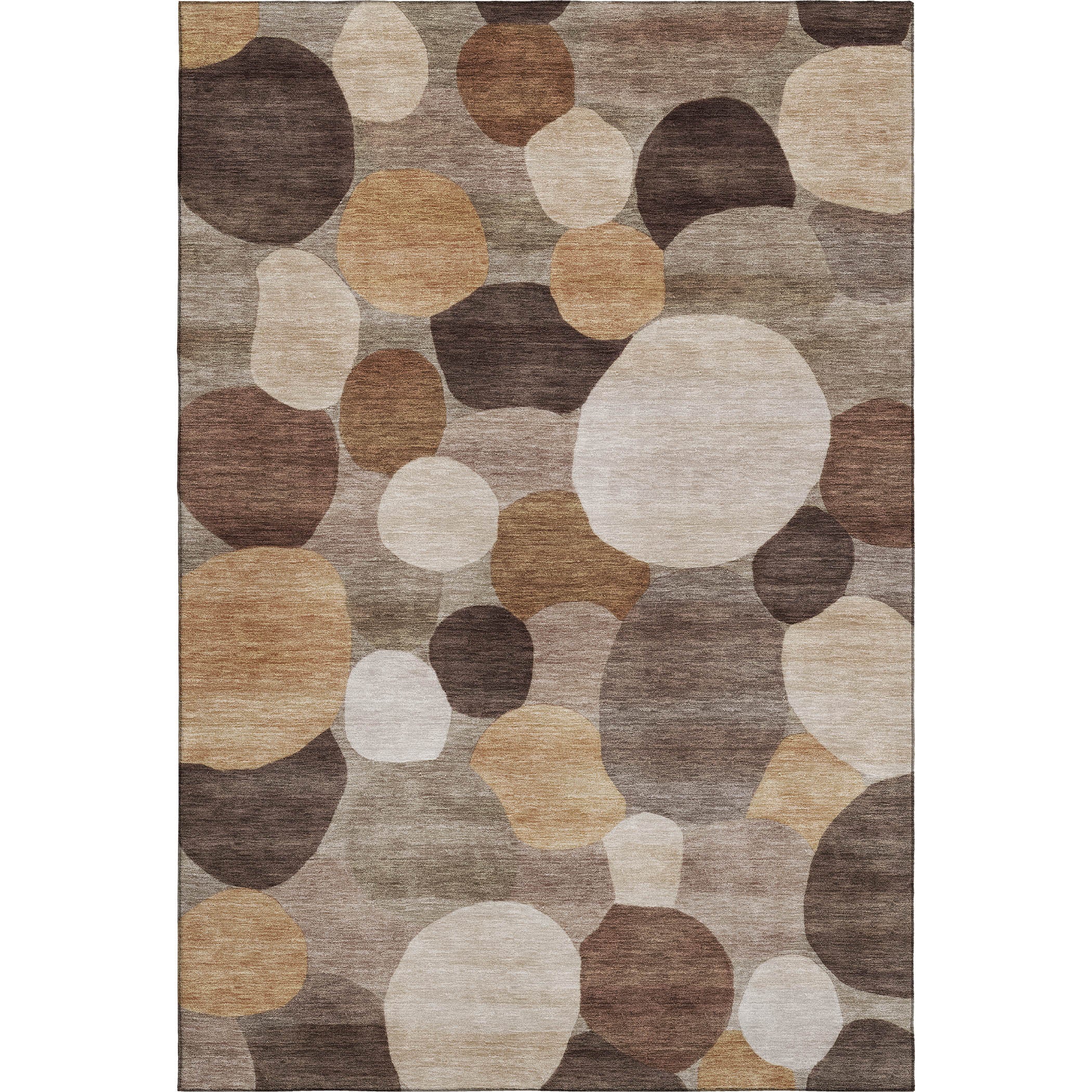 Baku Machine Washable Transitional Brown Rug 3' x 5' #shape_Rectangle