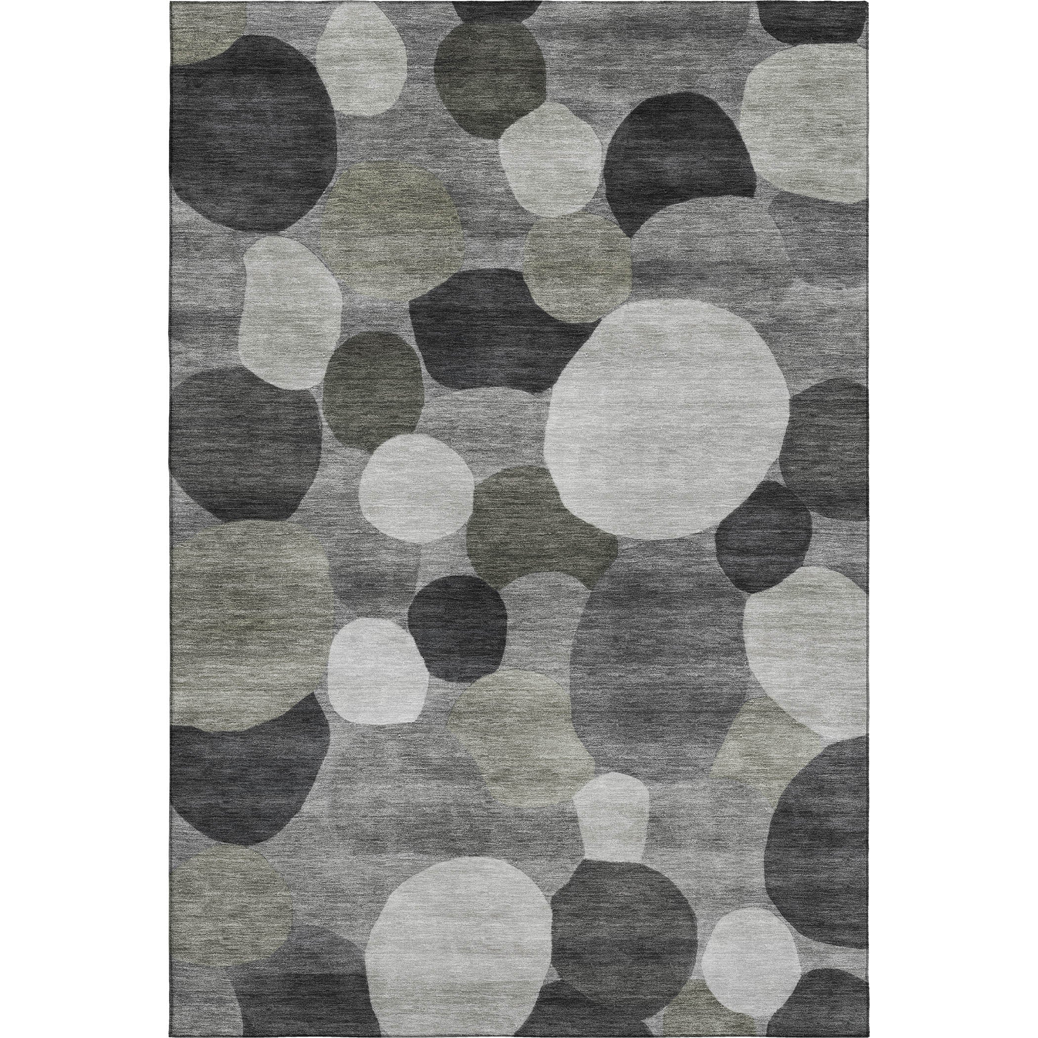 Baku Machine Washable Transitional Gray Rug 3' x 5' #shape_Rectangle