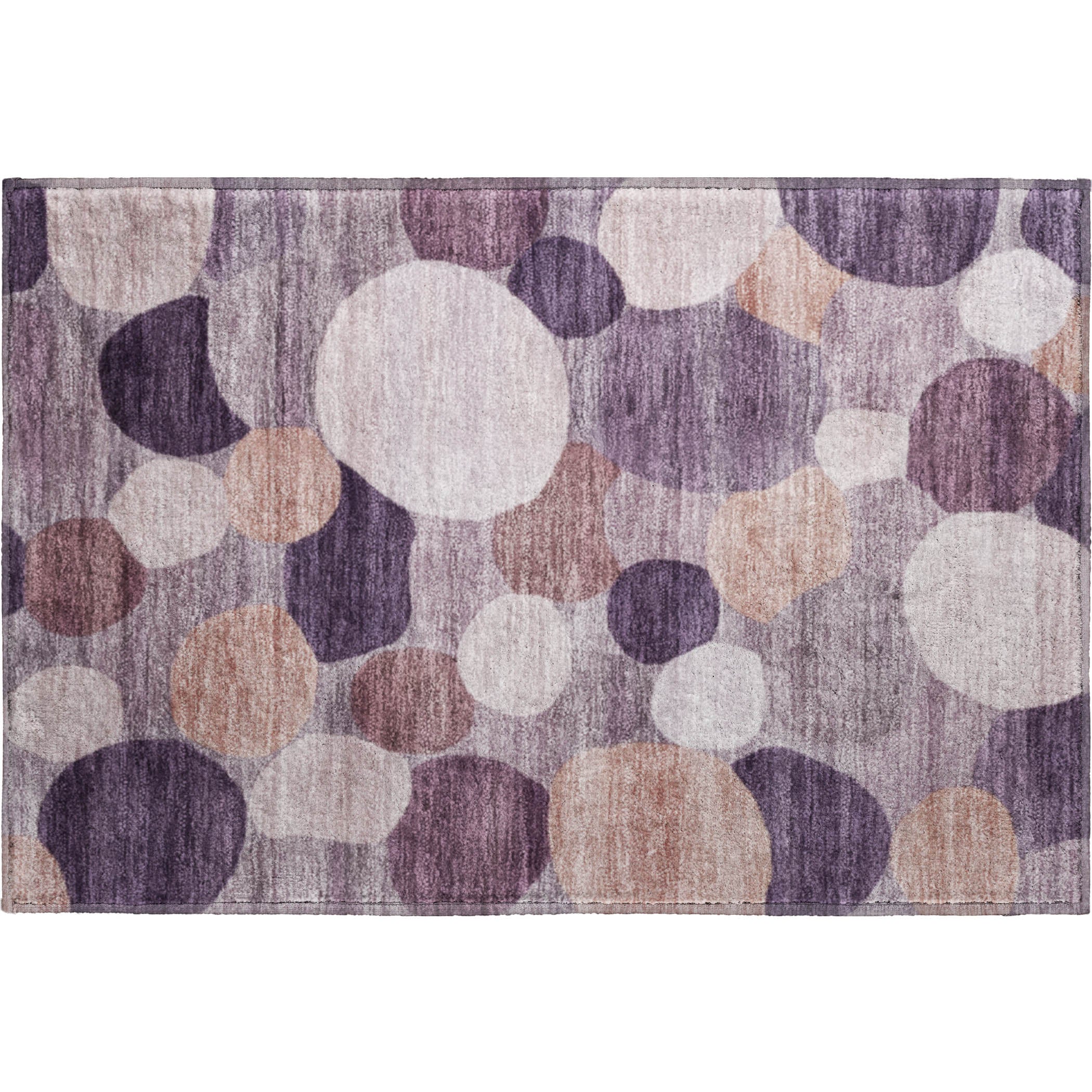 Baku Machine Washable Transitional Plum Purple Rug 1'8" x 2'6" #shape_Rectangle