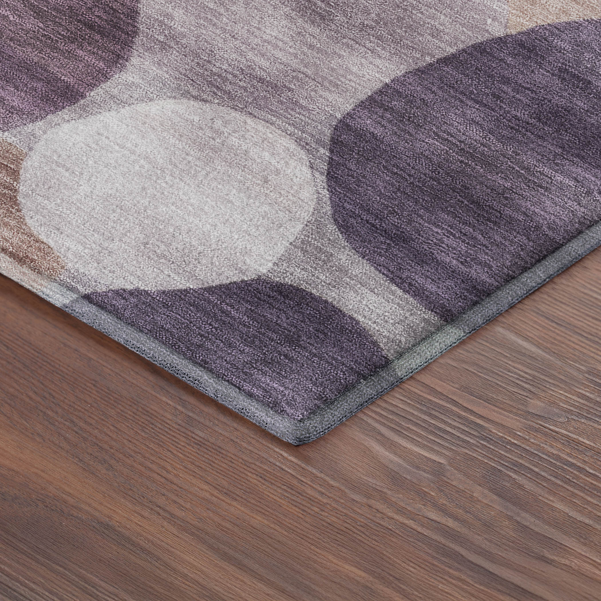 Baku Machine Washable Transitional Plum Purple Rug 1'8" x 2'6" #shape_Rectangle