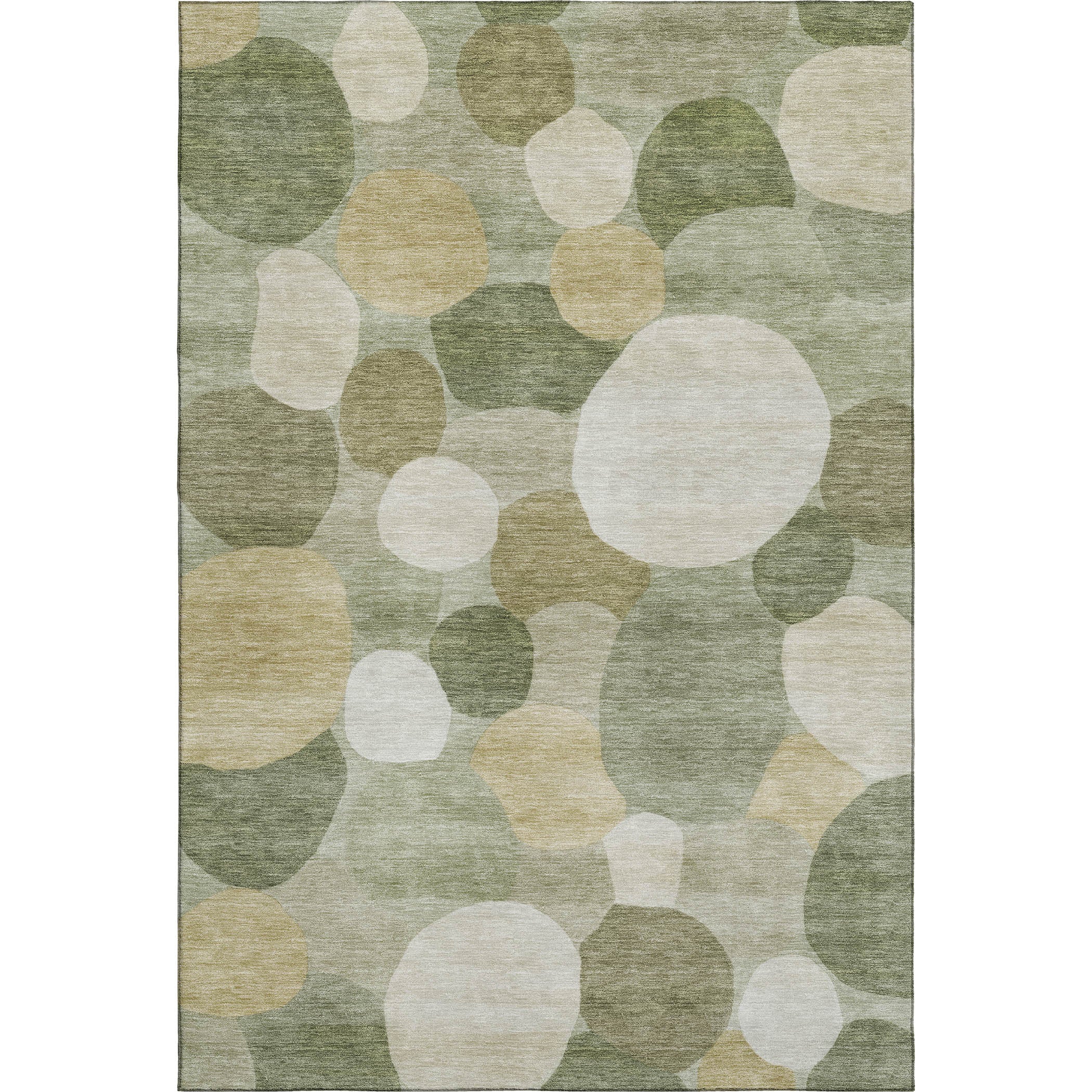 Baku Machine Washable Transitional Sage Green Rug 3' x 5' #shape_Rectangle