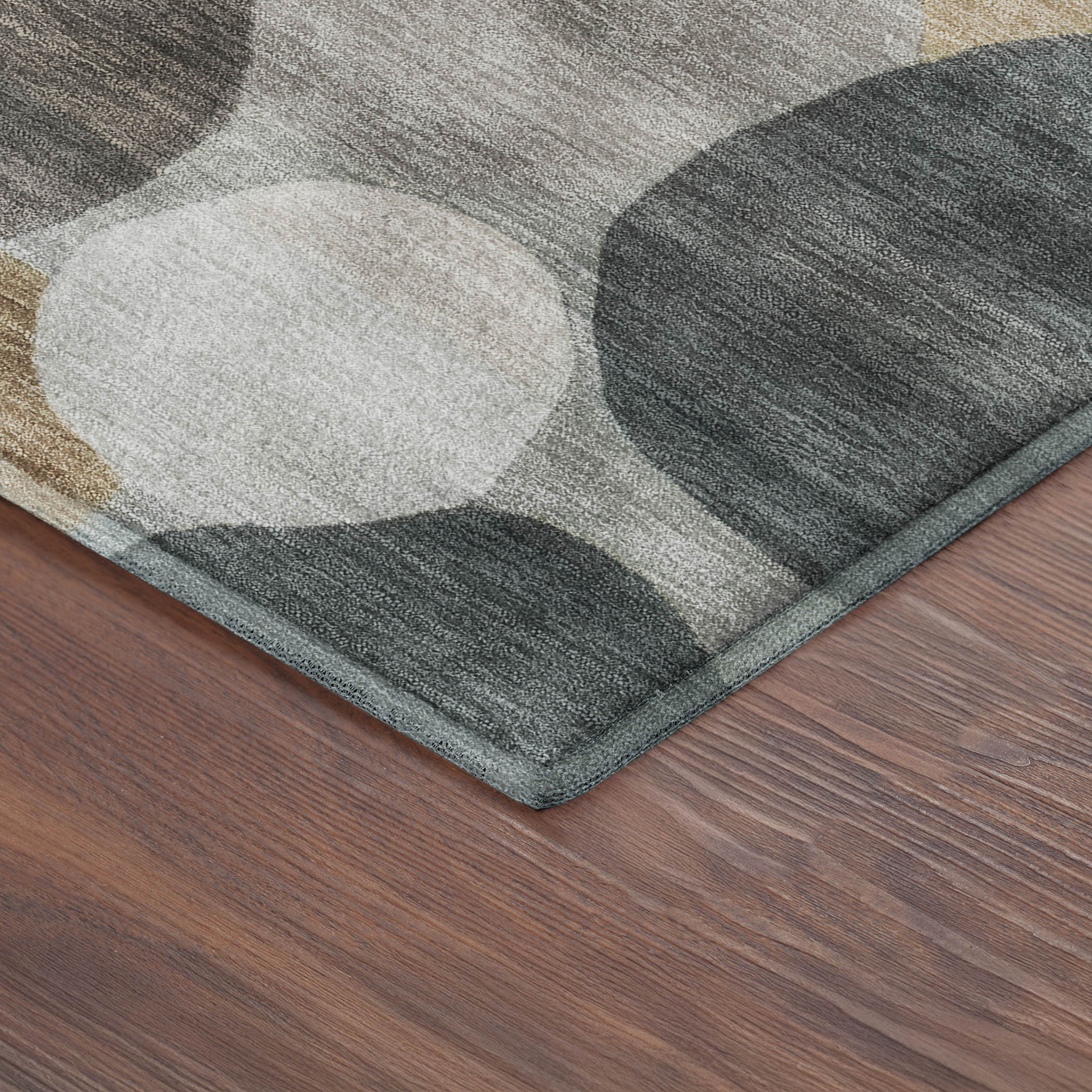 Baku Machine Washable Transitional Taupe Brown Rug 1'8" x 2'6" #shape_Rectangle