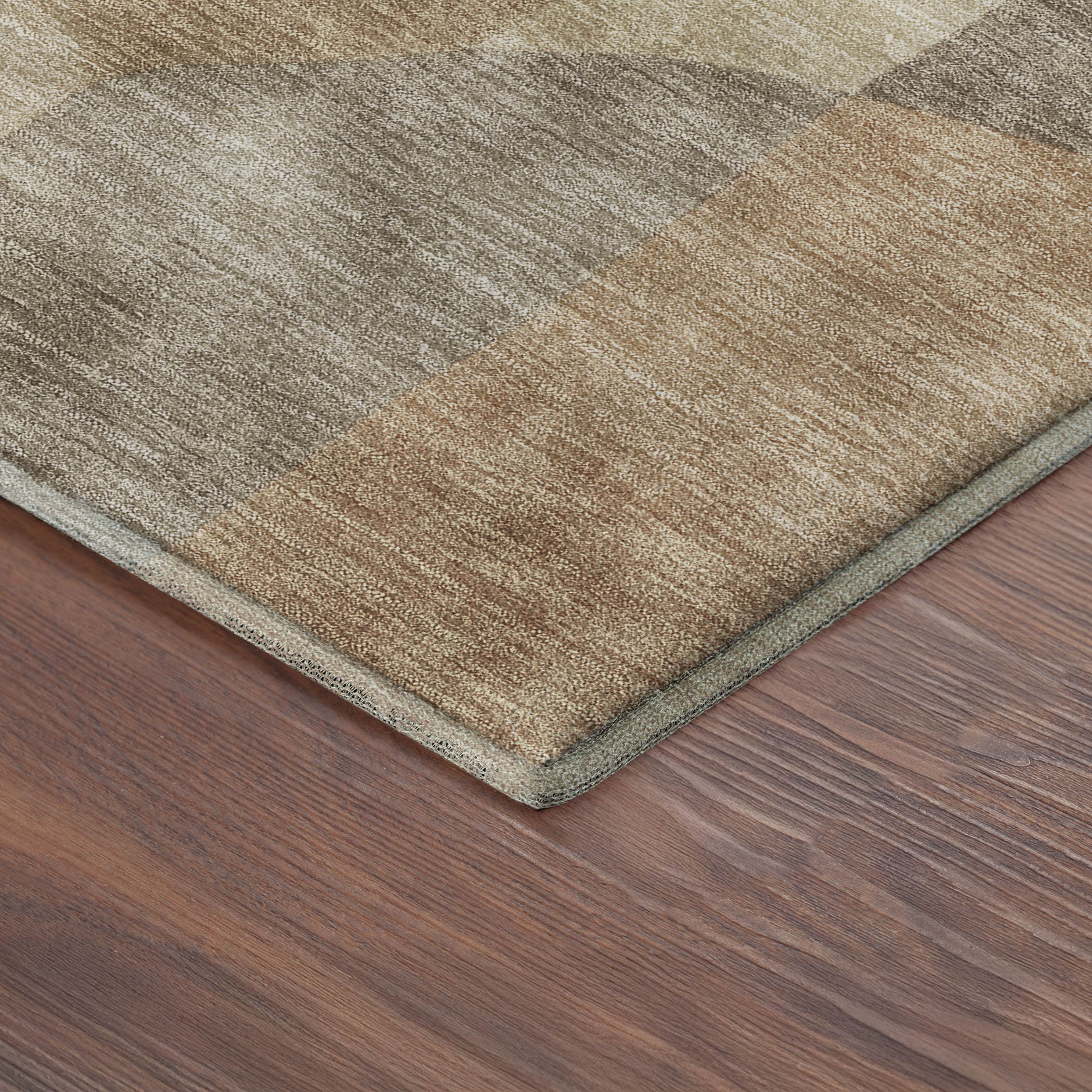 Cusco Machine Washable Transitional Khaki Brown Rug 1'8" x 2'6" #shape_Rectangle