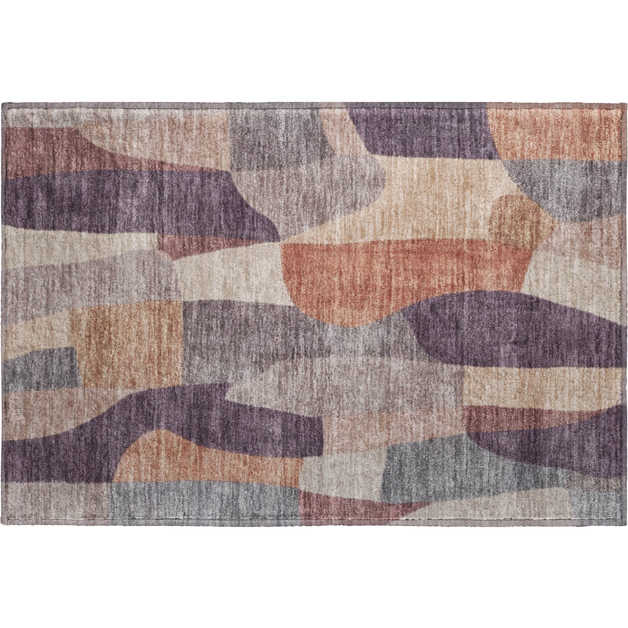 Cusco Machine Washable Transitional Plum Purple Rug 1'8" x 2'6" #shape_Rectangle