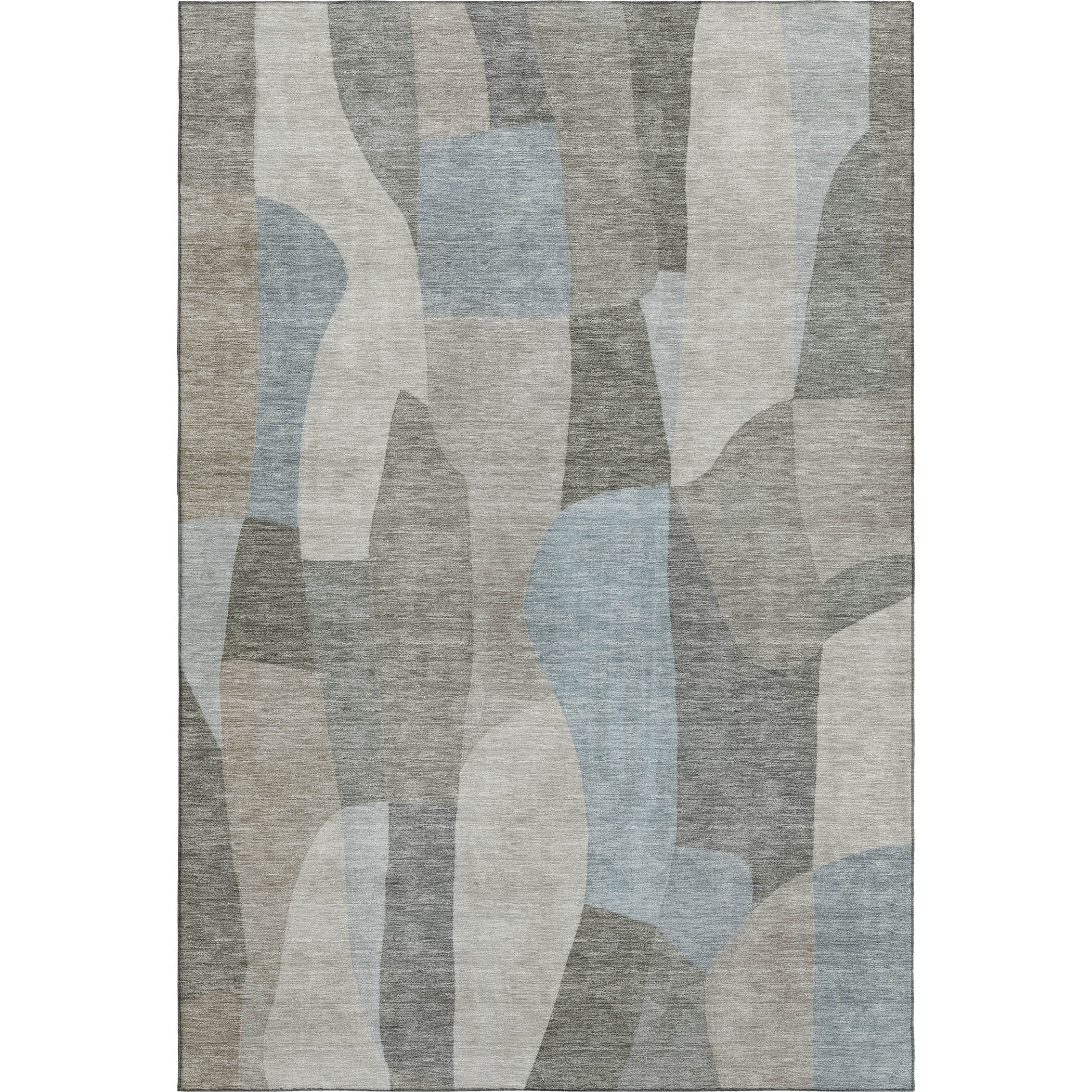 Cusco Machine Washable Transitional Taupe Brown Rug 3' x 5' #shape_Rectangle