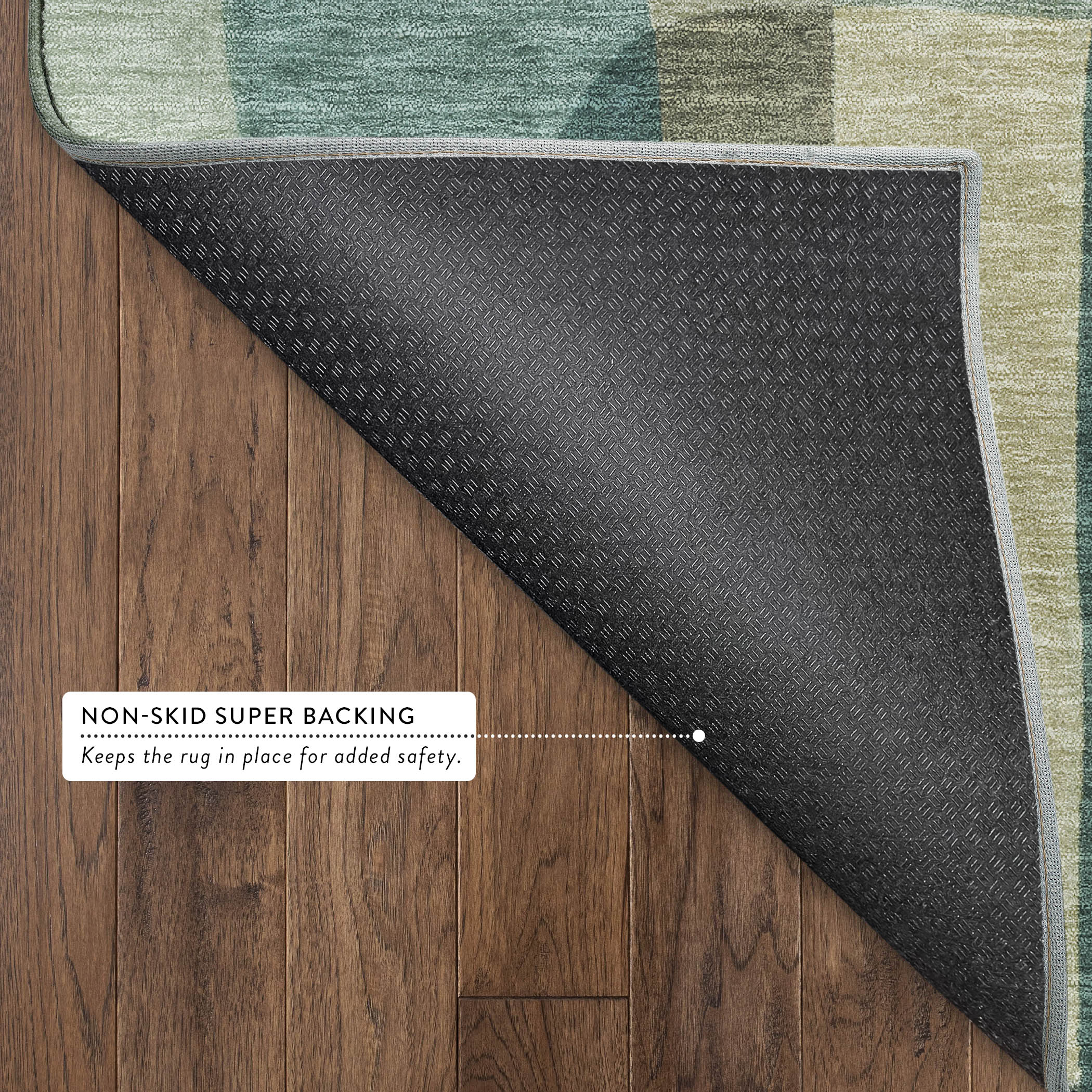 Cusco Machine Washable Transitional Teal Rug 1'8" x 2'6" #shape_Rectangle