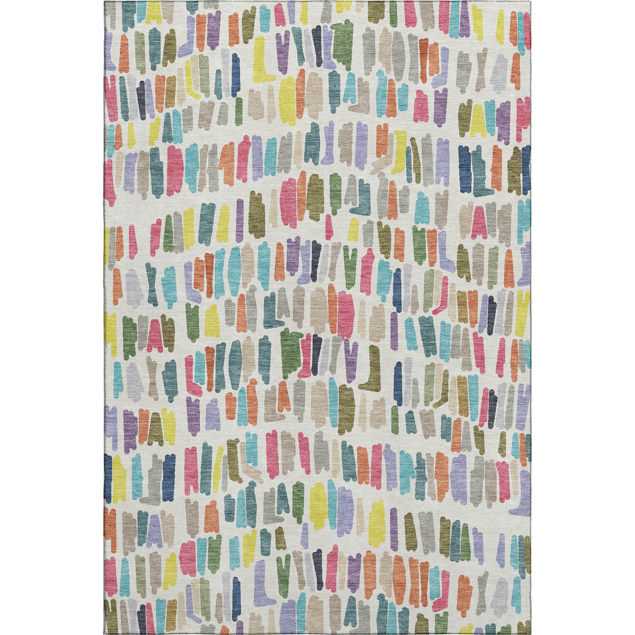 Oaxaca Machine Washable Transitional Ivory Rug 3' x 5' #shape_Rectangle