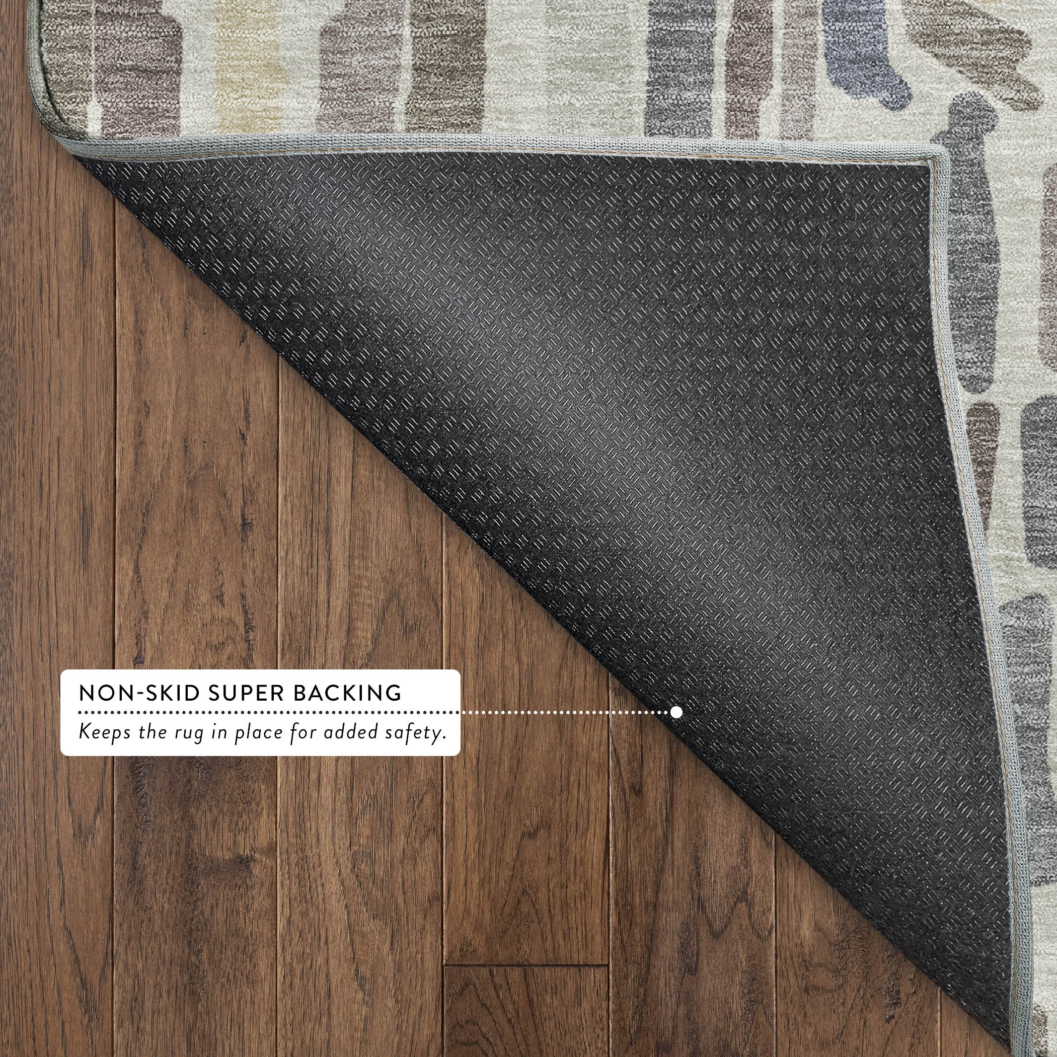 Oaxaca Machine Washable Transitional Linen Ivory Rug 1'8" x 2'6" #shape_Rectangle