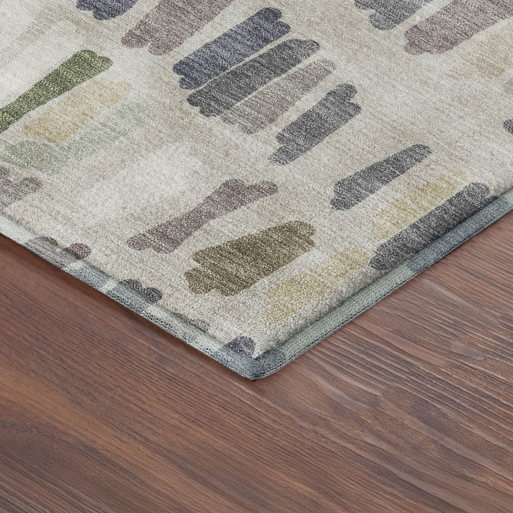 Oaxaca Machine Washable Transitional Linen Ivory Rug 1'8" x 2'6" #shape_Rectangle