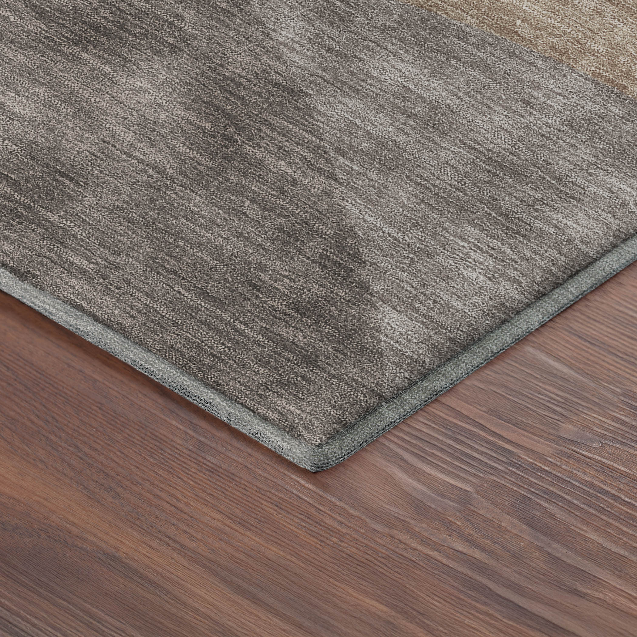 Prague Machine Washable Transitional Mocha Brown Rug 1'8" x 2'6" #shape_Rectangle