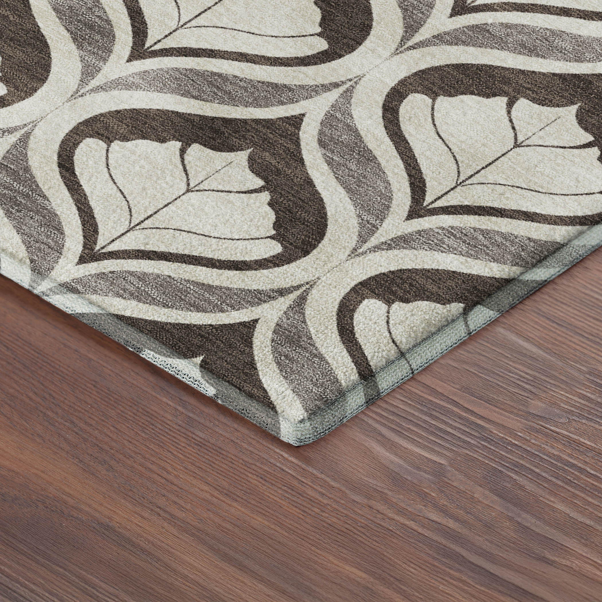 Bergen Machine Washable Transitional Brown Rug 1'8" x 2'6" #shape_Rectangle
