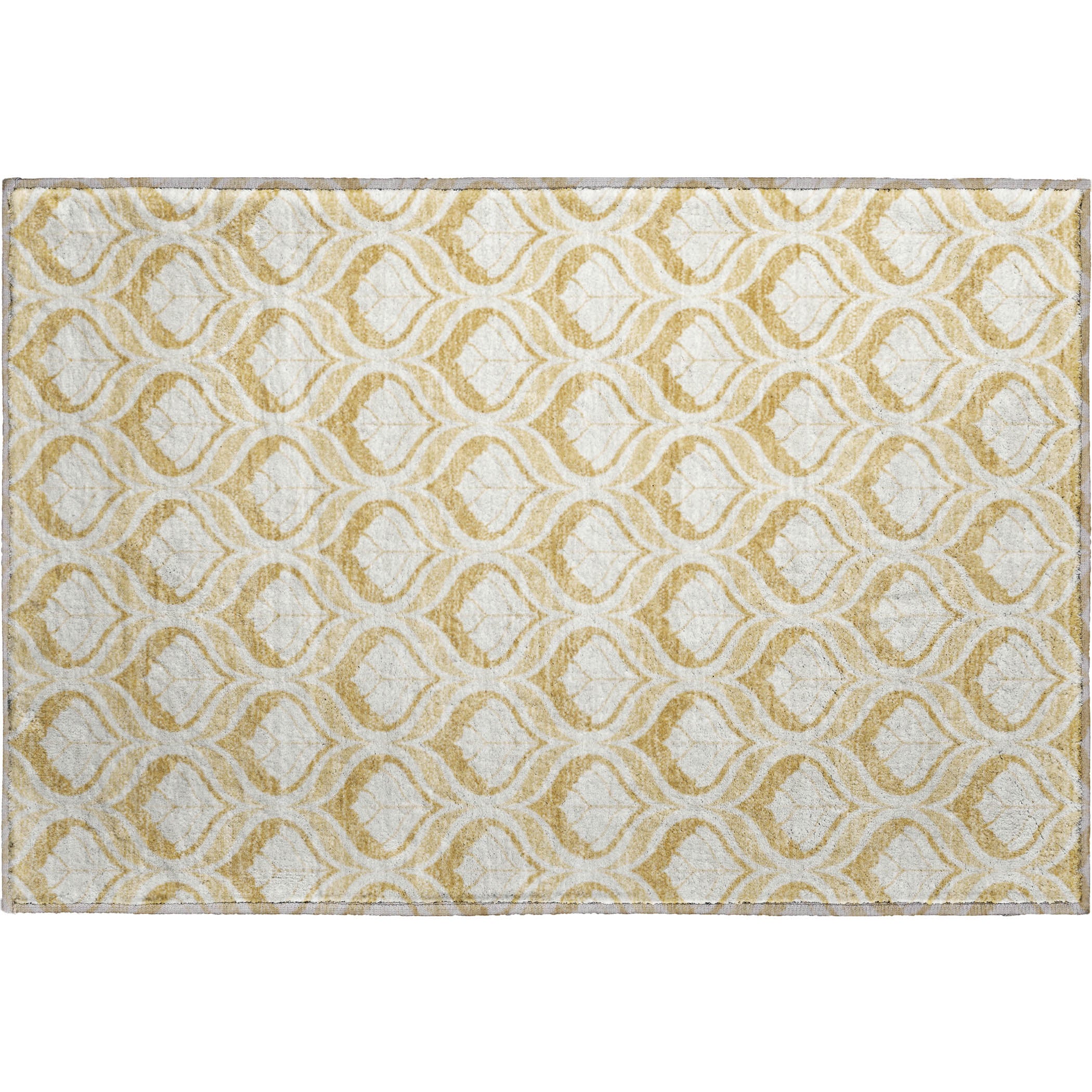 Bergen Machine Washable Transitional Gold Rug 1'8" x 2'6" #shape_Rectangle