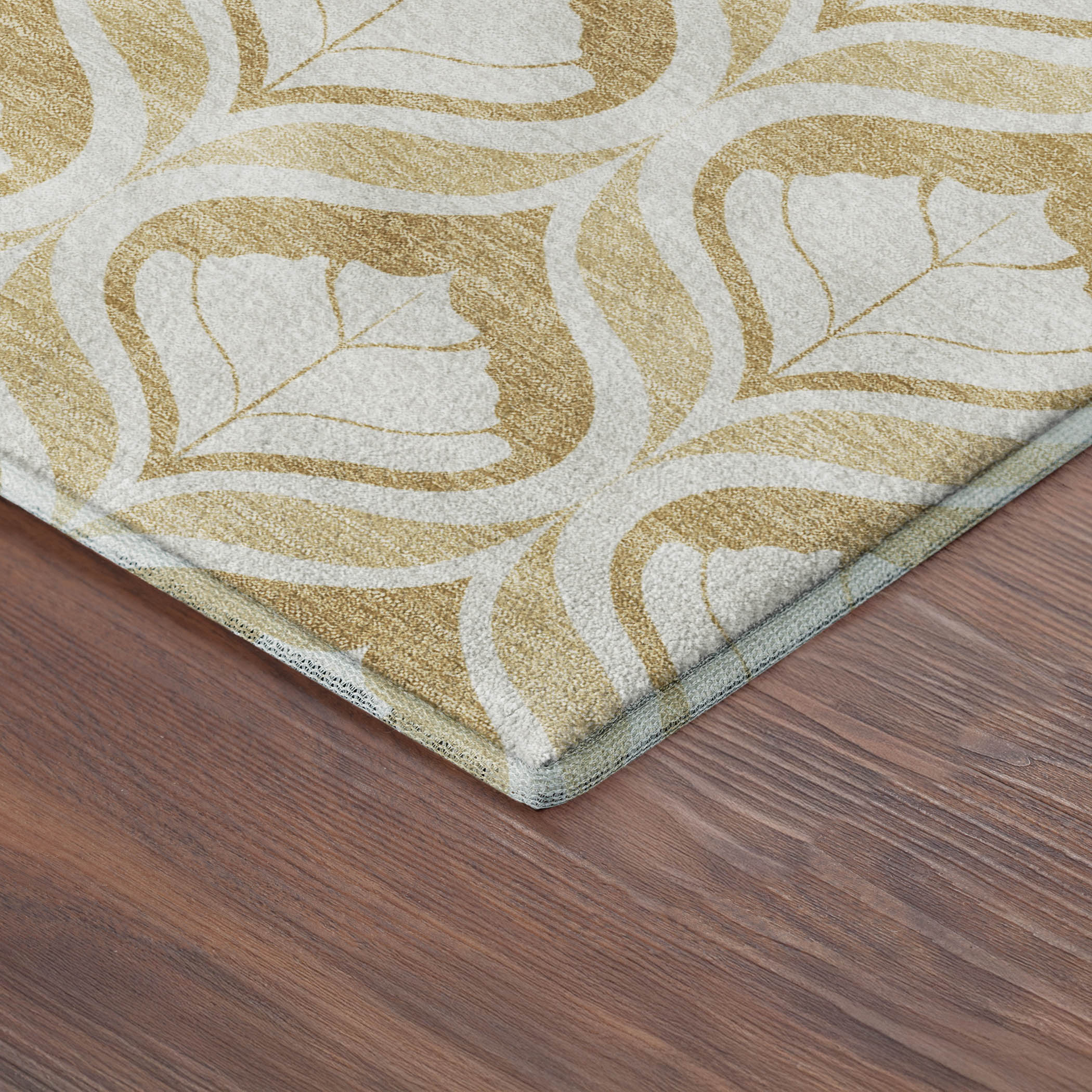Bergen Machine Washable Transitional Gold Rug 1'8" x 2'6" #shape_Rectangle