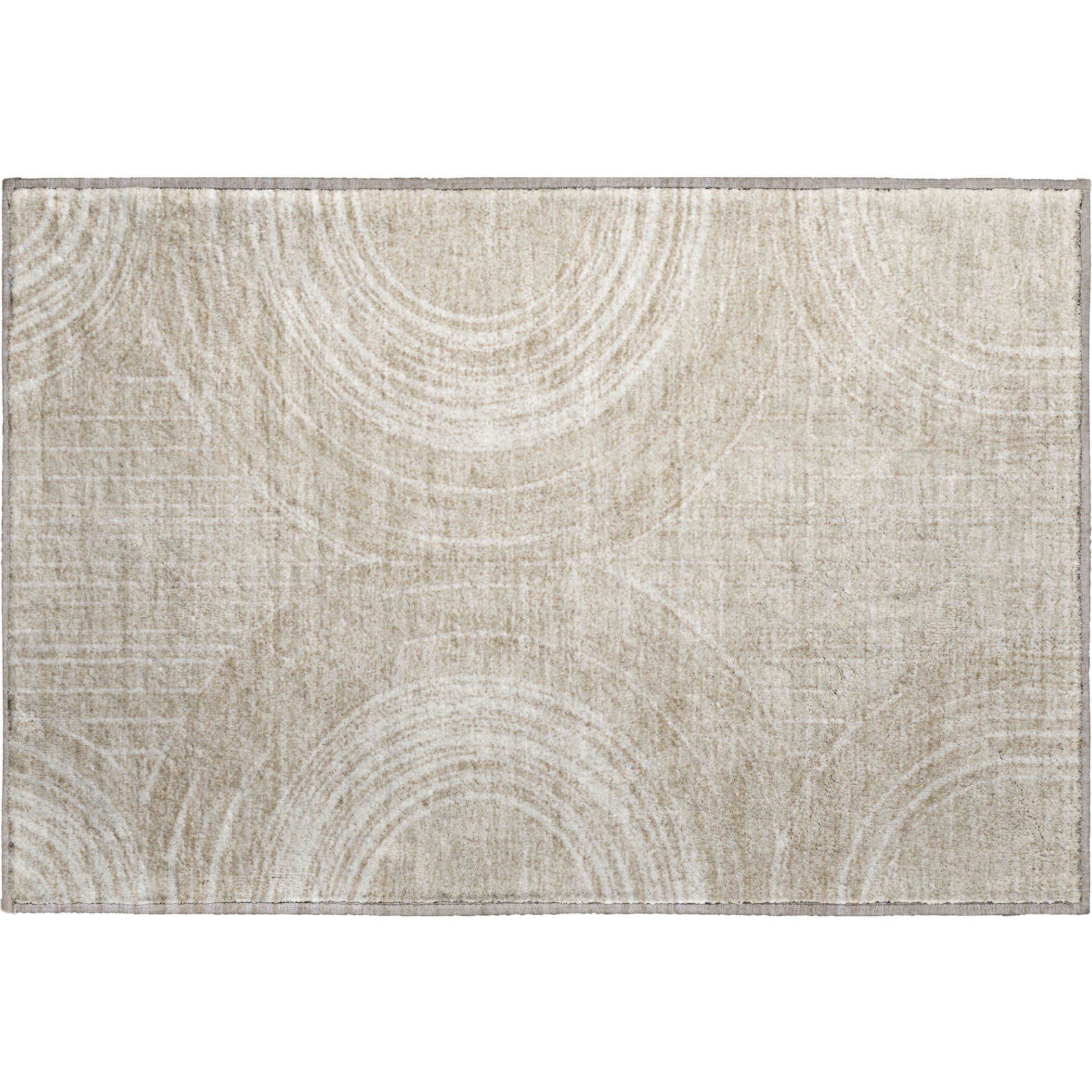 Reykjavik Machine Washable Transitional Beige Brown Rug 1'8" x 2'6" #shape_Rectangle