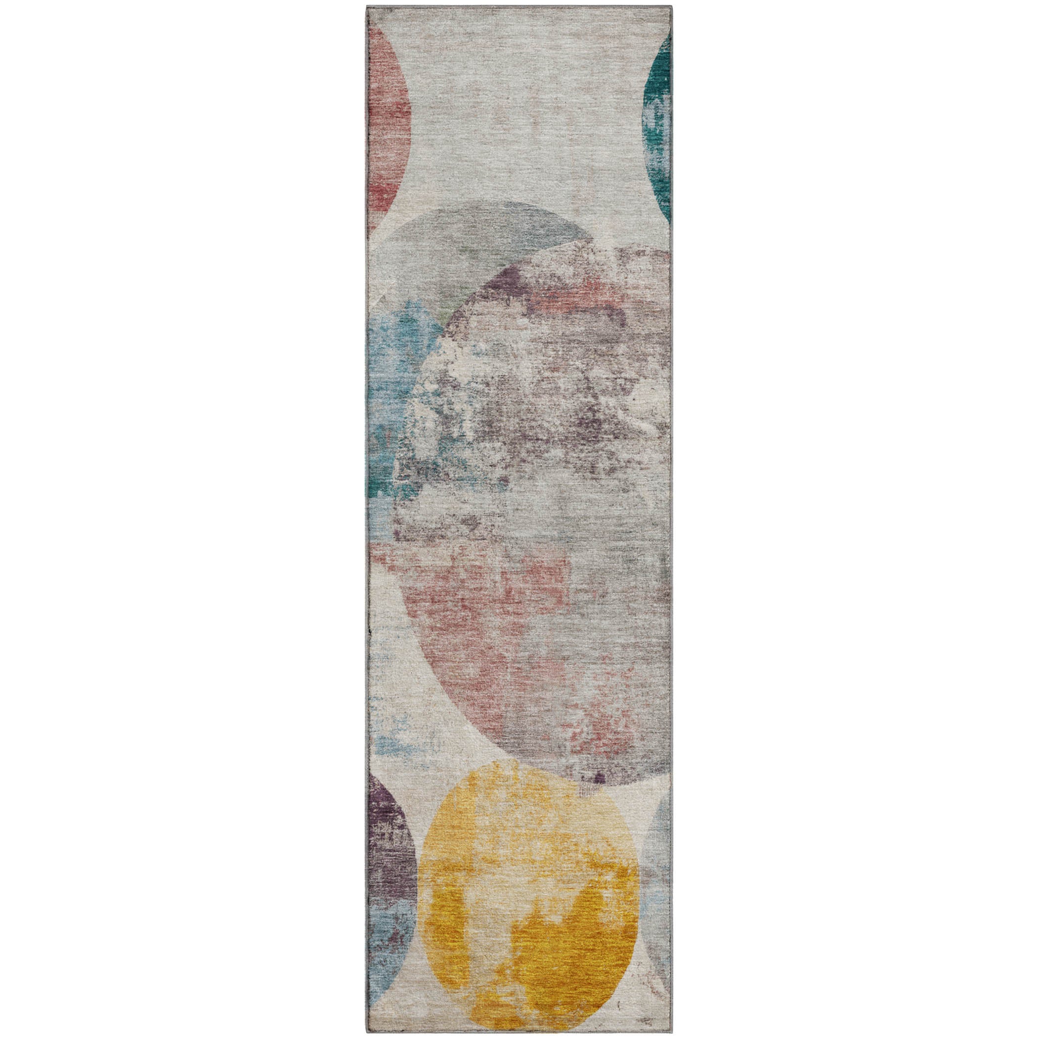 Sintra Machine Washable Transitional Putty Ivory Rug 2'3" x 7'6" #shape_Runner