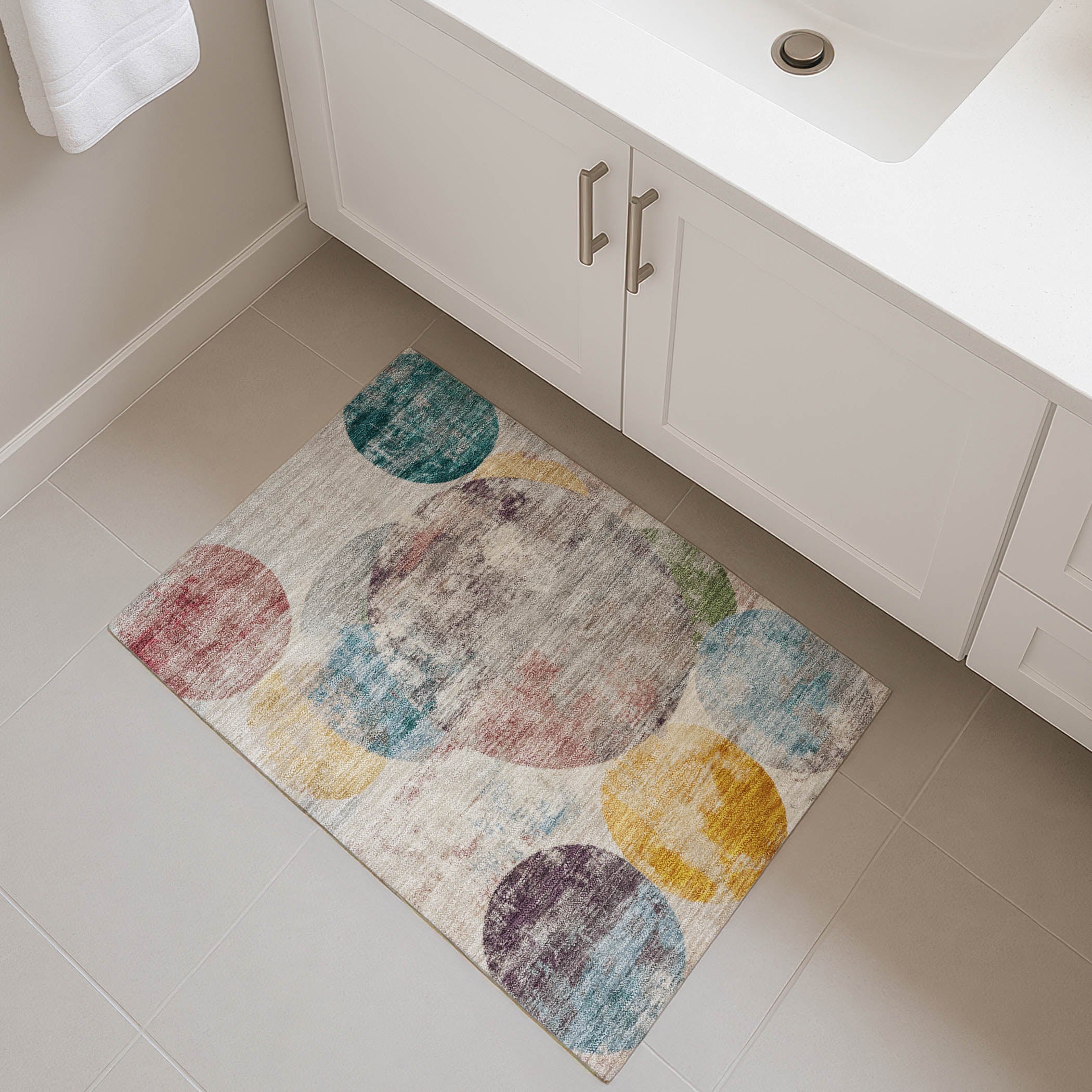 Sintra Machine Washable Transitional Putty Ivory Rug 1'8" x 2'6" #shape_Rectangle
