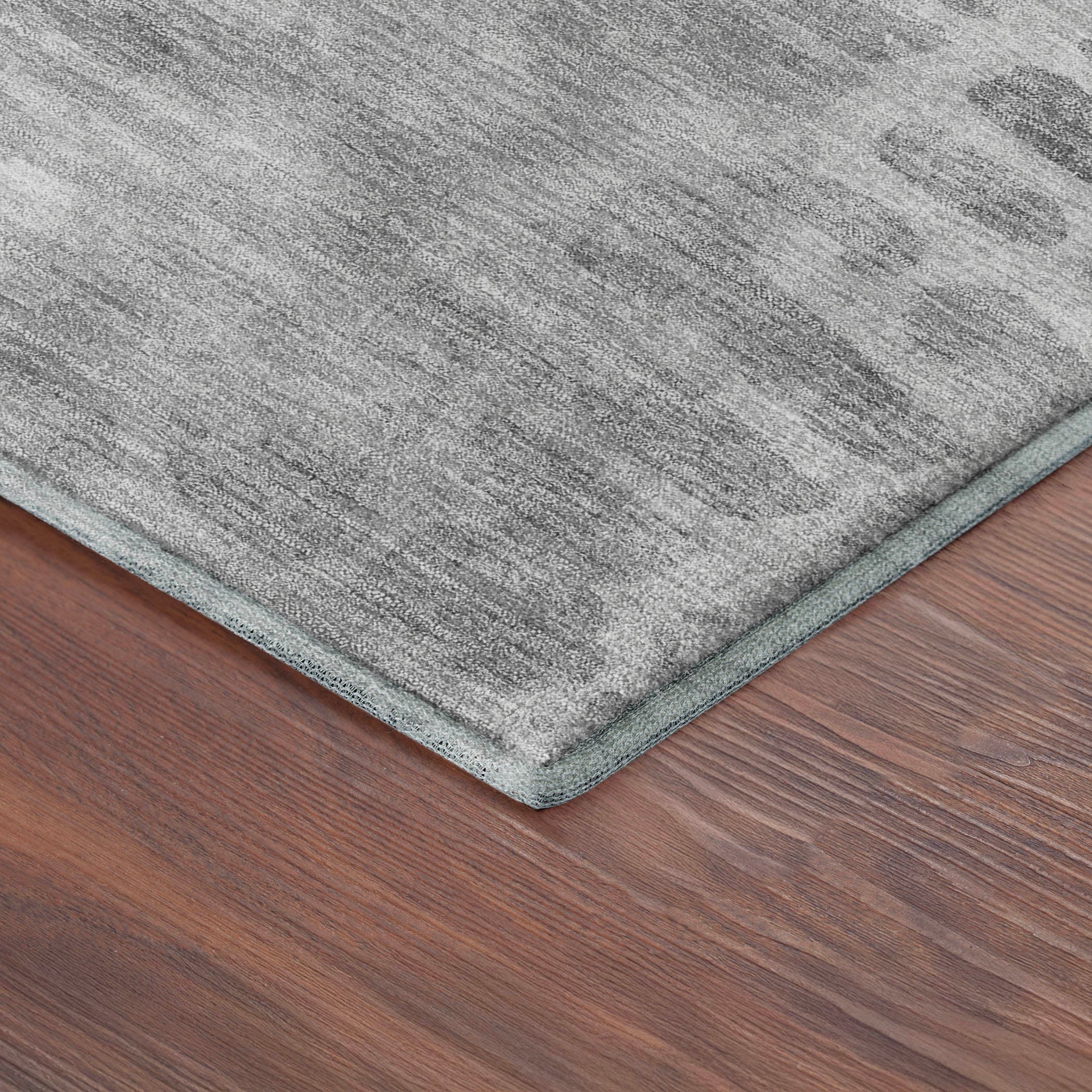 Montevideo Machine Washable Transitional Gray Rug 1'8" x 2'6" #shape_Rectangle