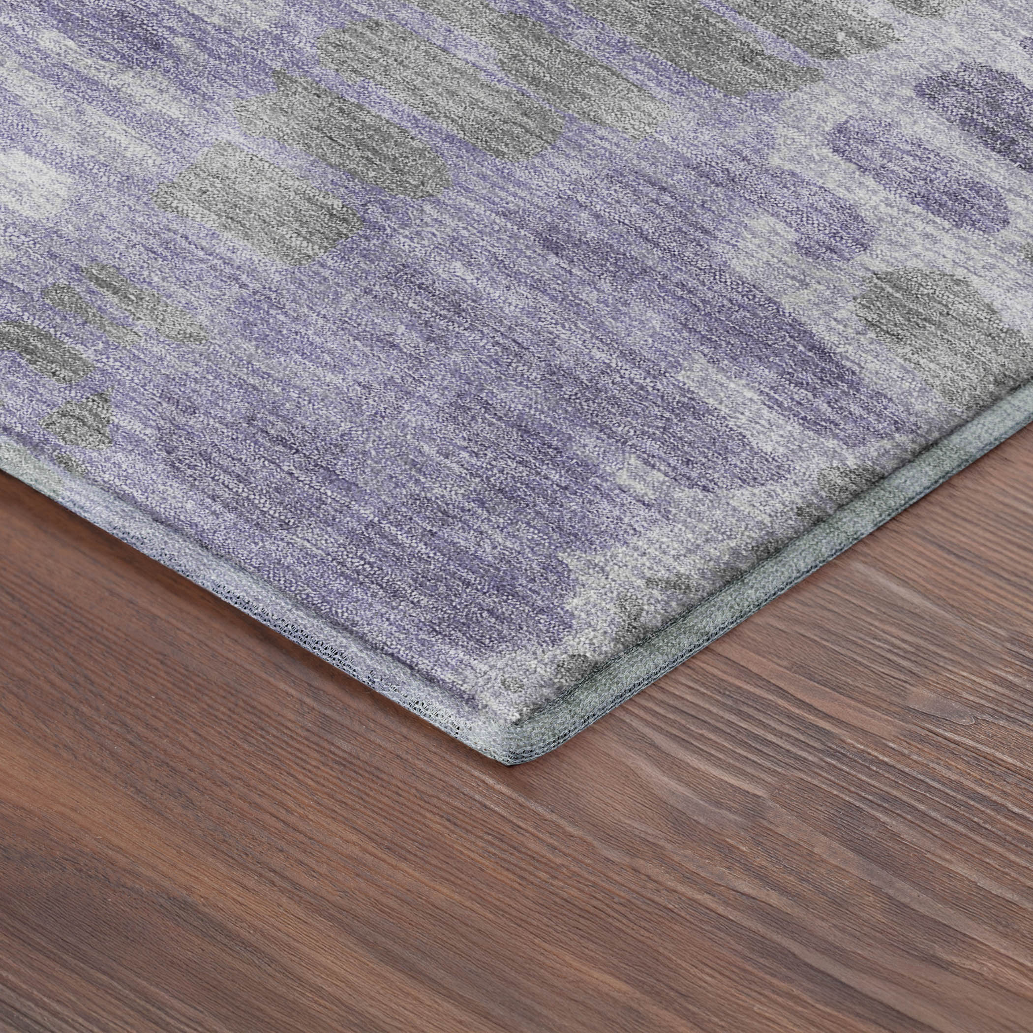 Montevideo Machine Washable Transitional Purple Rug 1'8" x 2'6" #shape_Rectangle