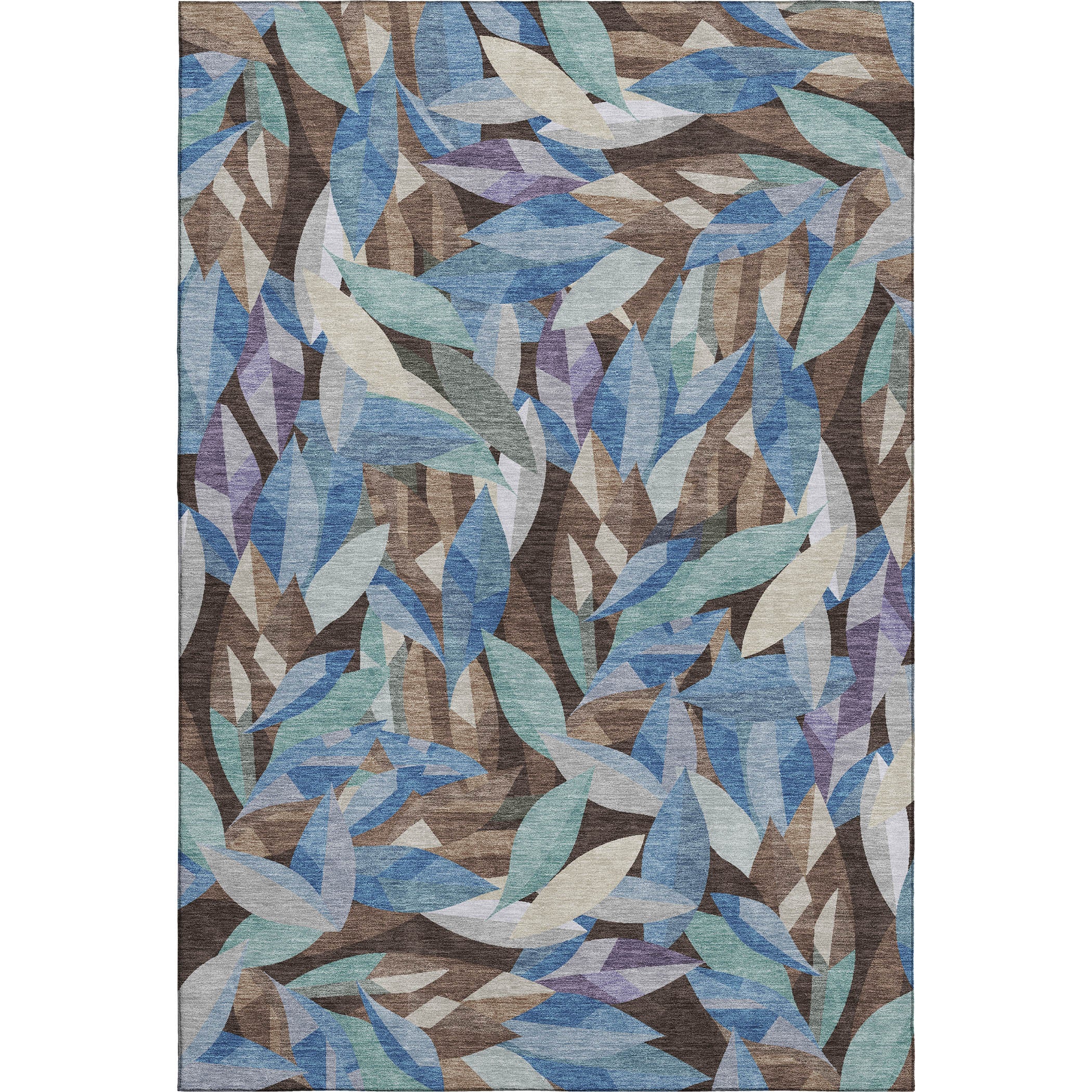 Tallinn Machine Washable Transitional Brown Rug 3' x 5' #shape_Rectangle