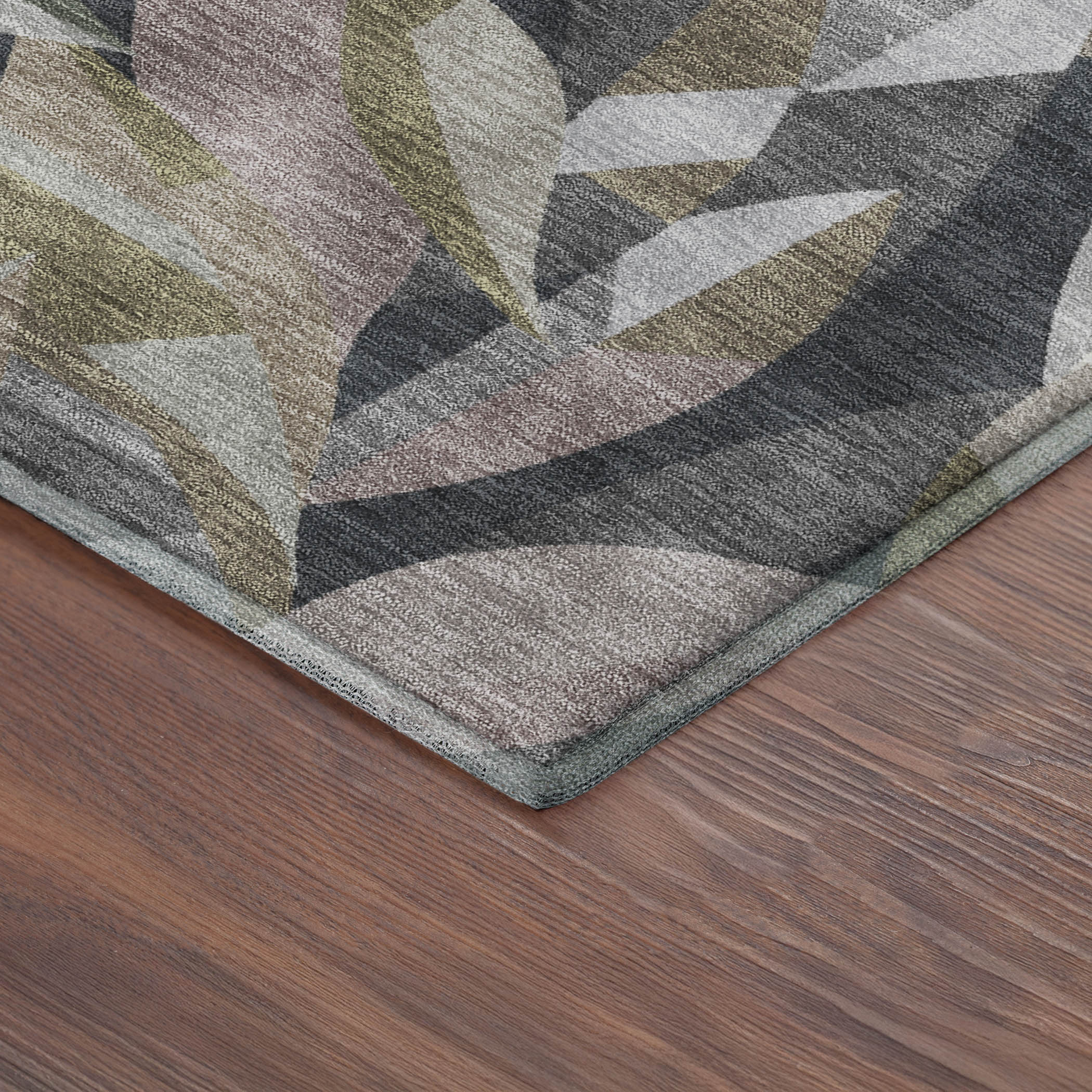 Tallinn Machine Washable Transitional Khaki Brown Rug 1'8" x 2'6" #shape_Rectangle