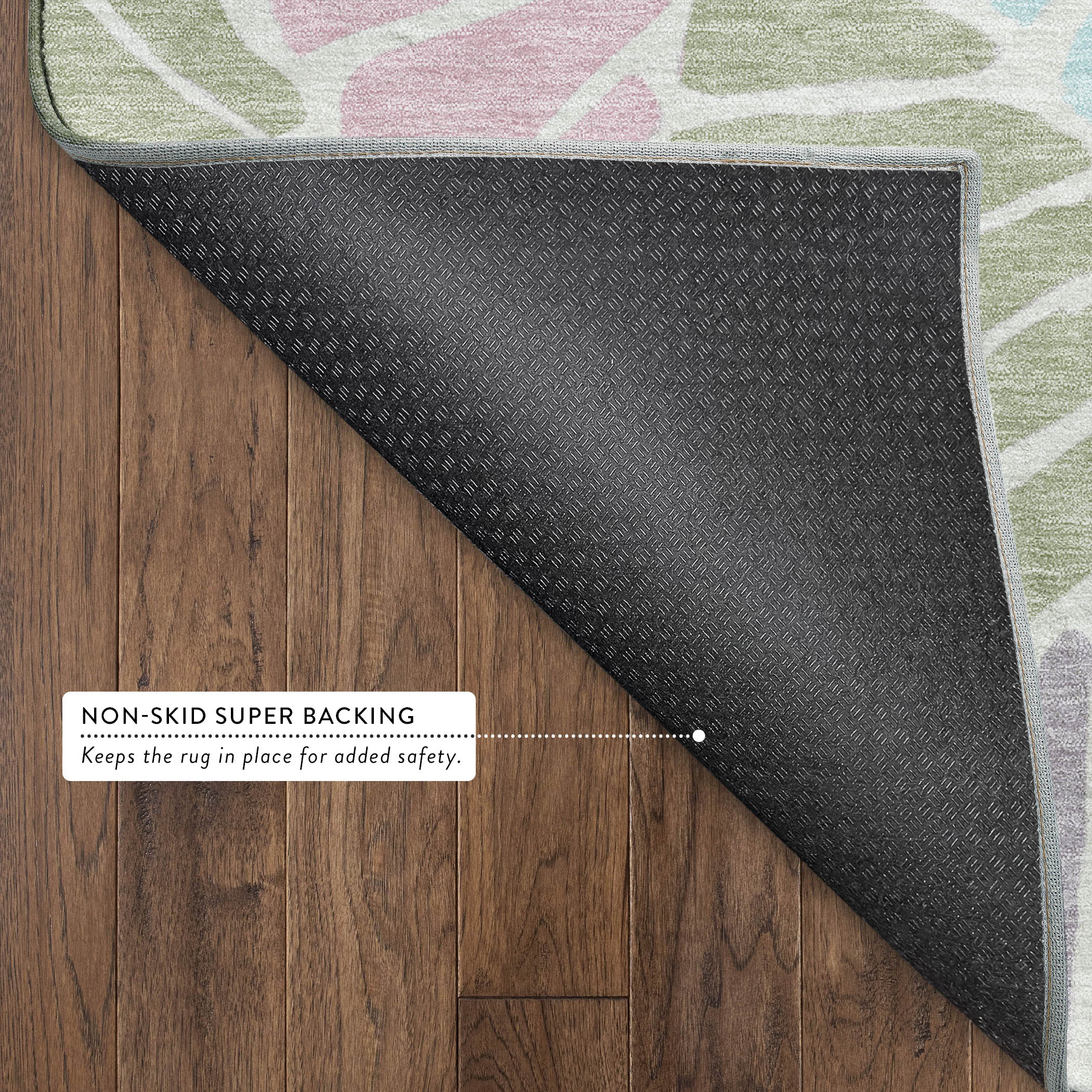 Luang Prabang Machine Washable Traditional Sage Green Rug 1'8" x 2'6" #shape_Rectangle