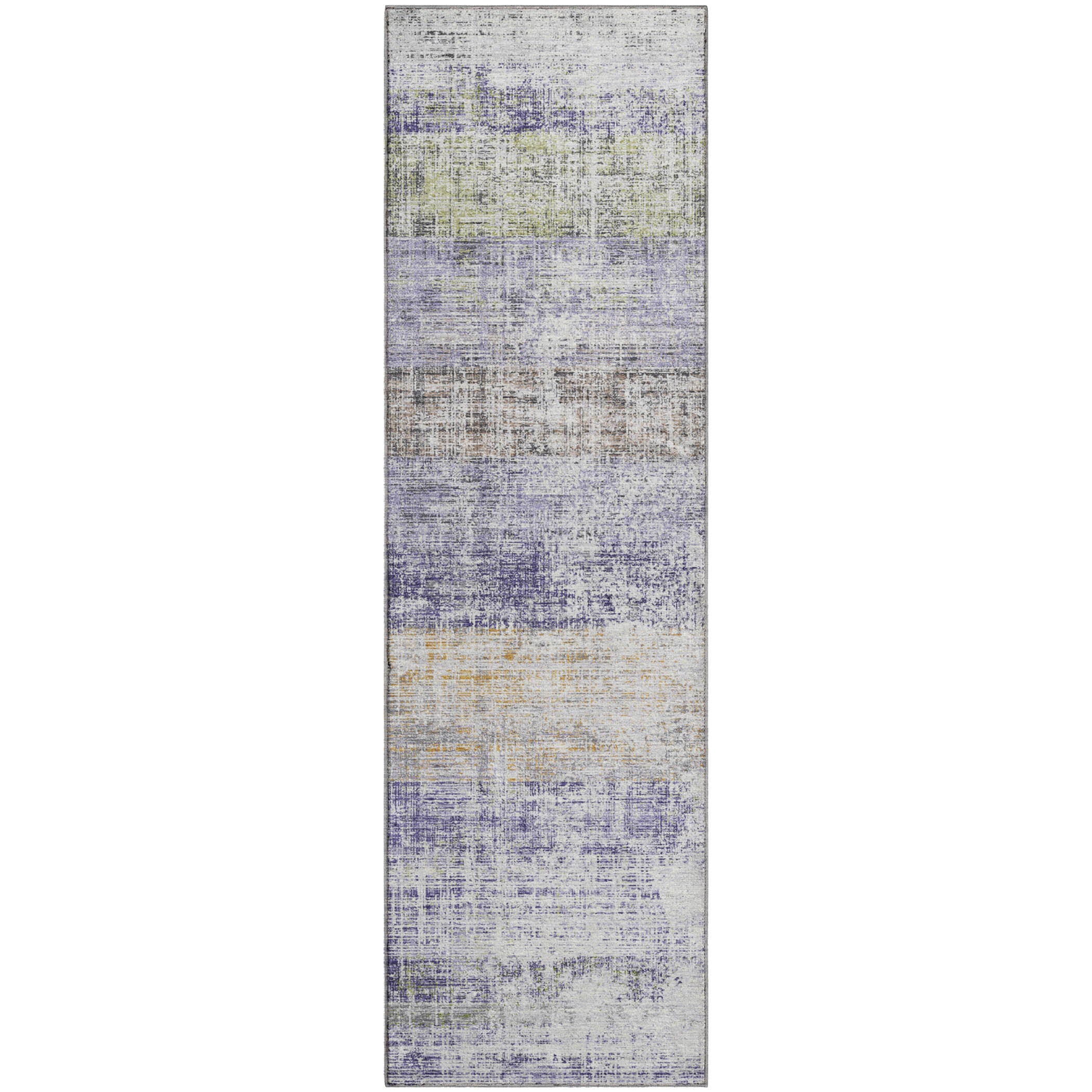 Bruges Machine Washable Traditional Lavender Purple Rug 2'3" x 7'6" #shape_Runner