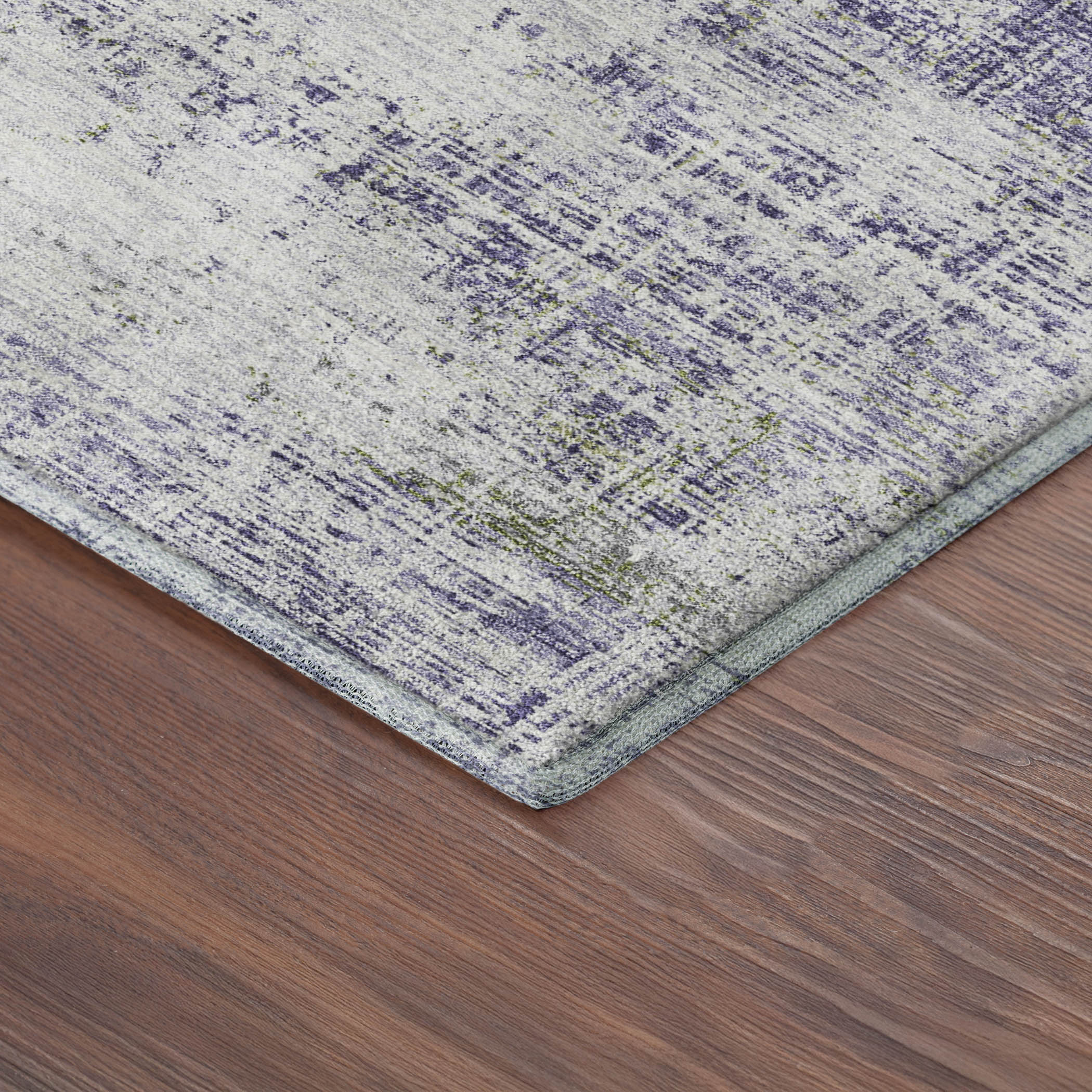 Bruges Machine Washable Traditional Lavender Purple Rug 1'8" x 2'6" #shape_Rectangle