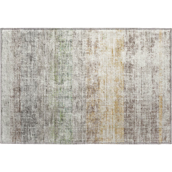 Bruges Machine Washable Traditional Putty Ivory Rug 1'8" x 2'6"