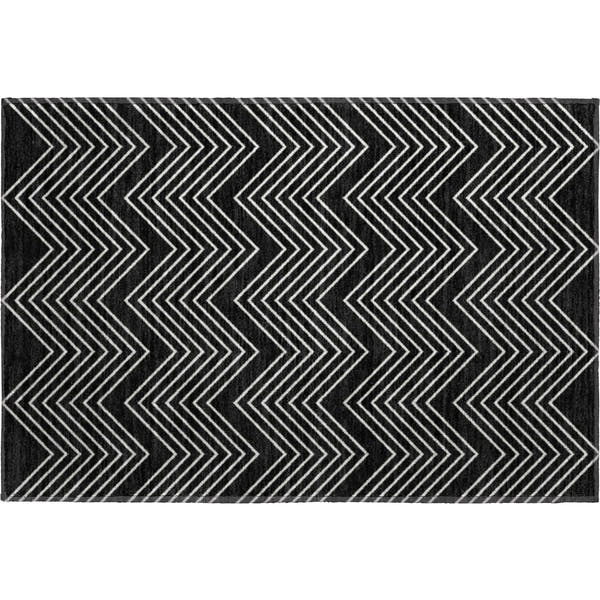 Chiang Mai Machine Washable Traditional Black Rug 1'8" x 2'6"