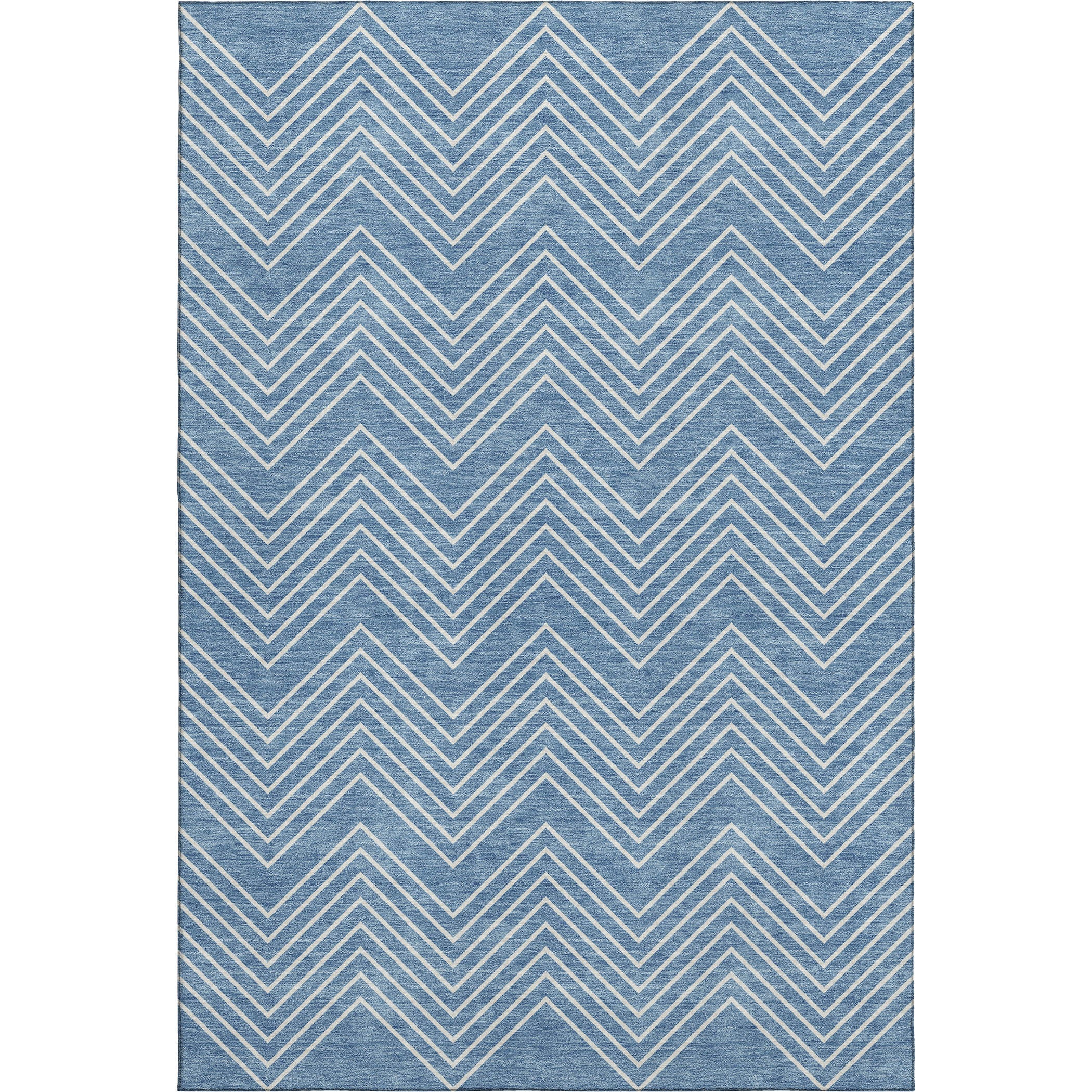 Chiang Mai Machine Washable Traditional Blue Rug 3' x 5' #shape_Rectangle