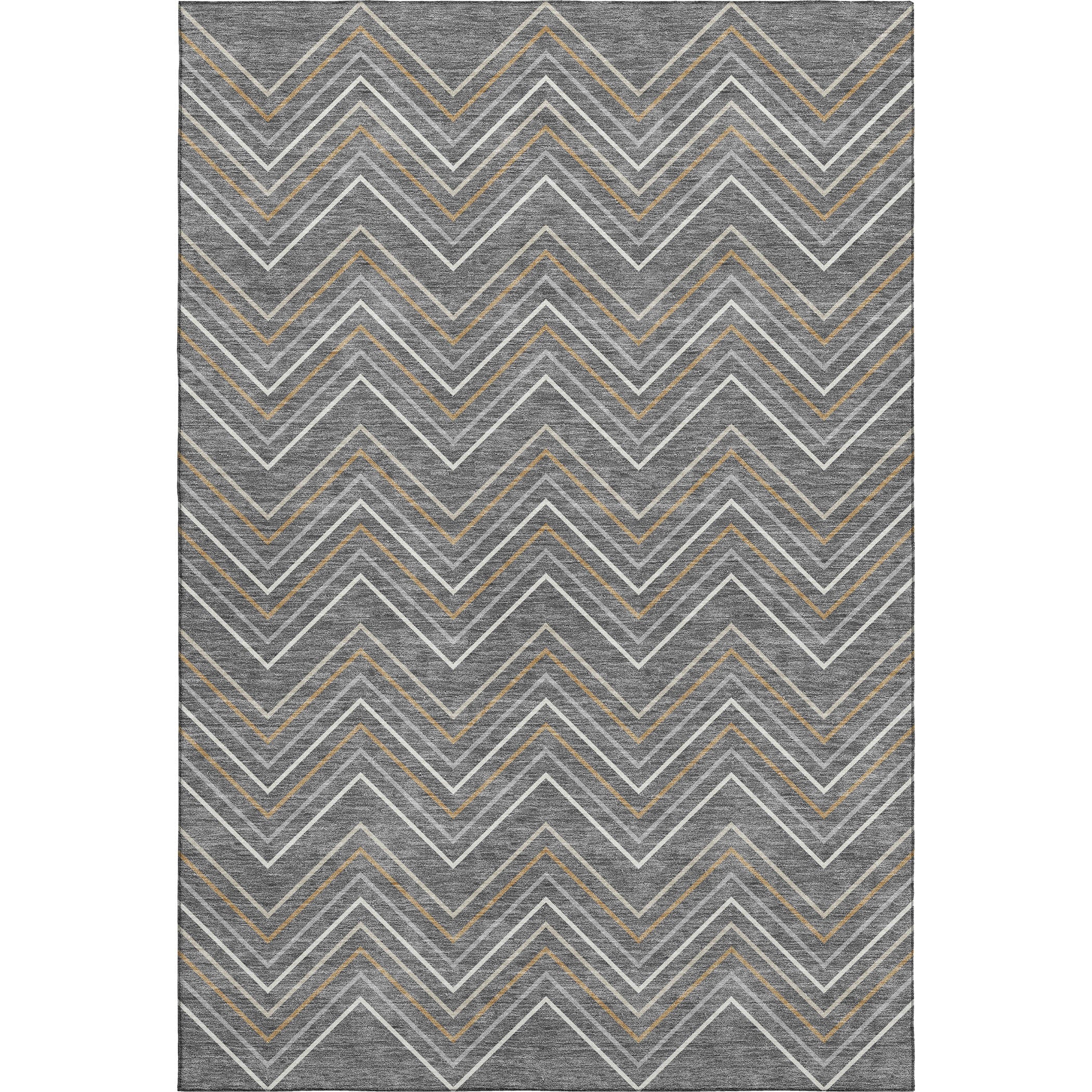 Mostar Machine Washable Transitional Gray Rug 3' x 5' #shape_Rectangle