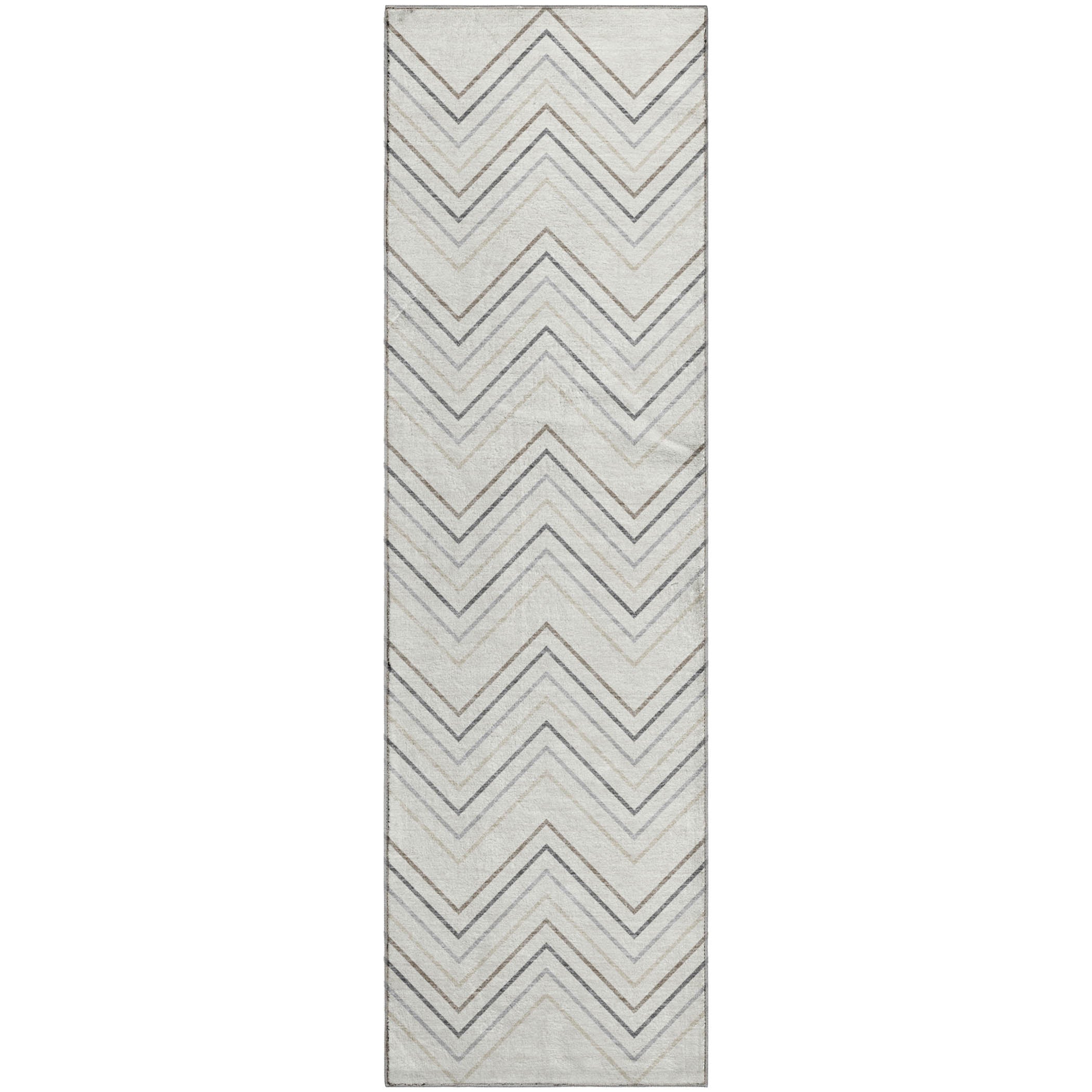 Mostar Machine Washable Transitional Ivory Rug 2'3" x 7'6" #shape_Runner