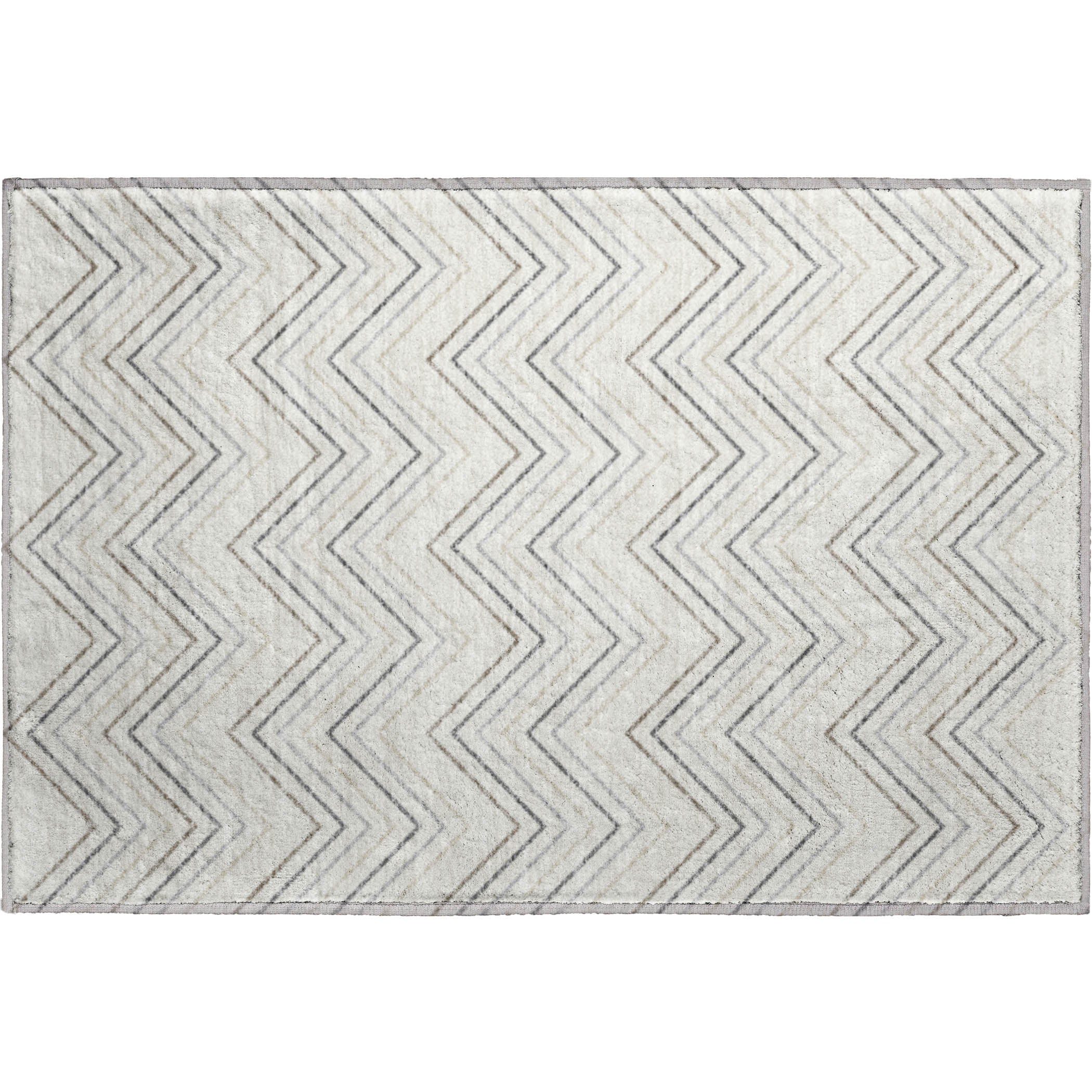 Mostar Machine Washable Transitional Ivory Rug 1'8" x 2'6" #shape_Rectangle