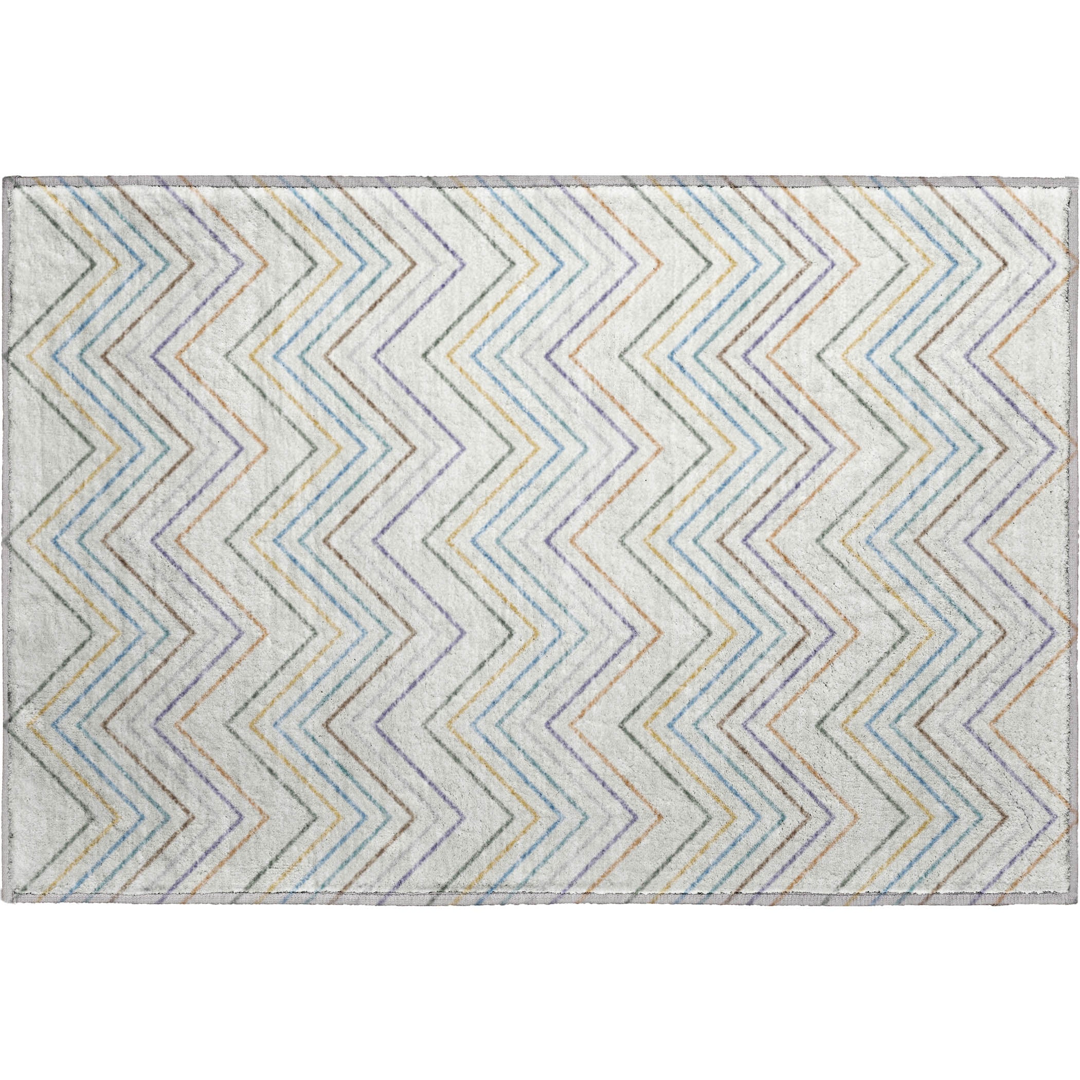 Santorini Machine Washable Transitional Seaside Multi Rug 1'8" x 2'6" #shape_Rectangle