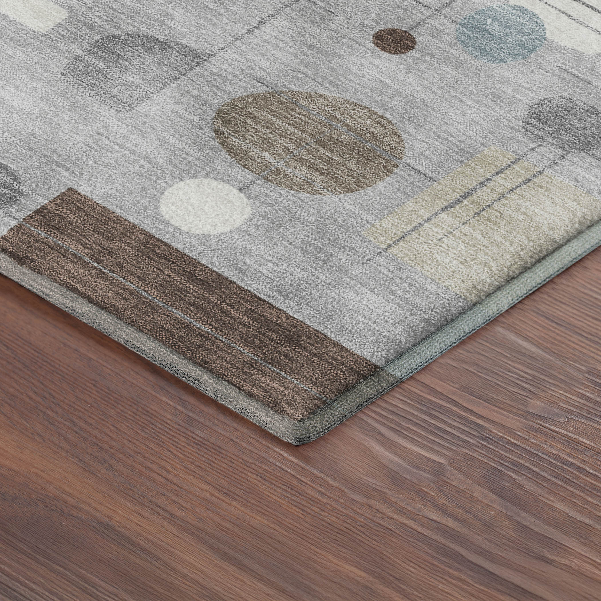 Sarajevo Machine Washable Transitional Silver Gray Rug 1'8" x 2'6" #shape_Rectangle