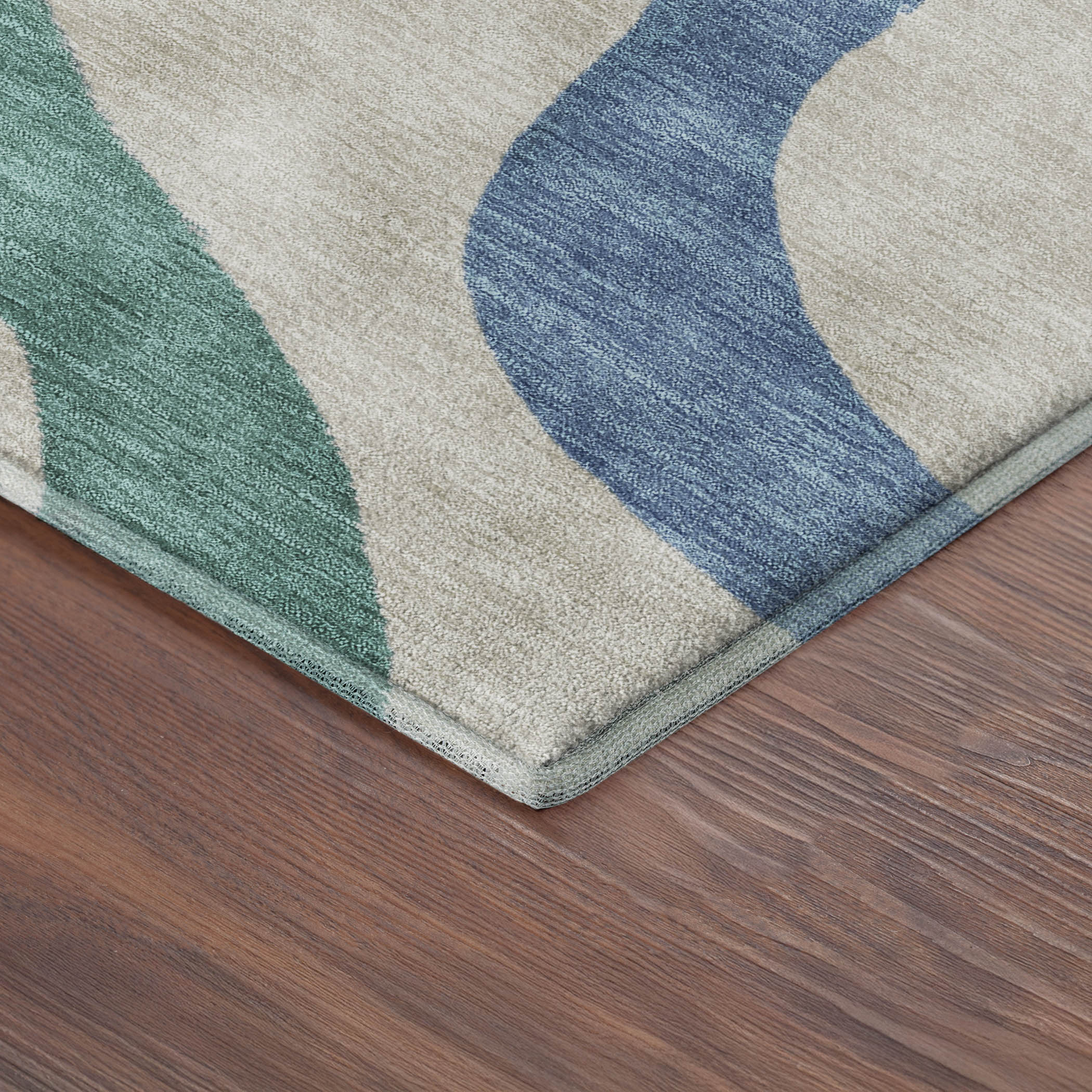 Queenstown Machine Washable Transitional Beige Brown Rug 1'8" x 2'6" #shape_Rectangle