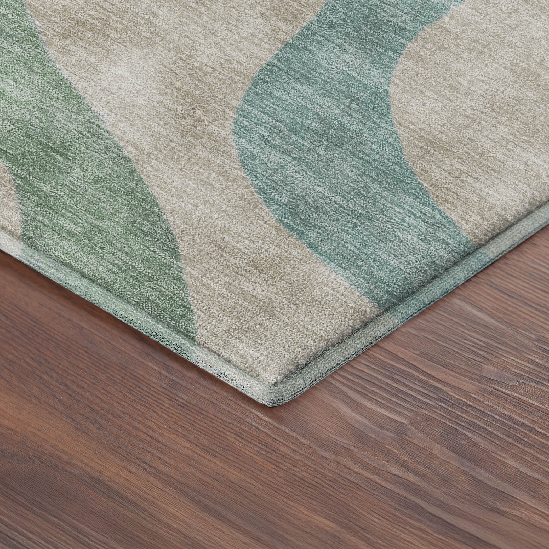 Queenstown Machine Washable Transitional Tan Brown Rug 1'8" x 2'6" #shape_Rectangle