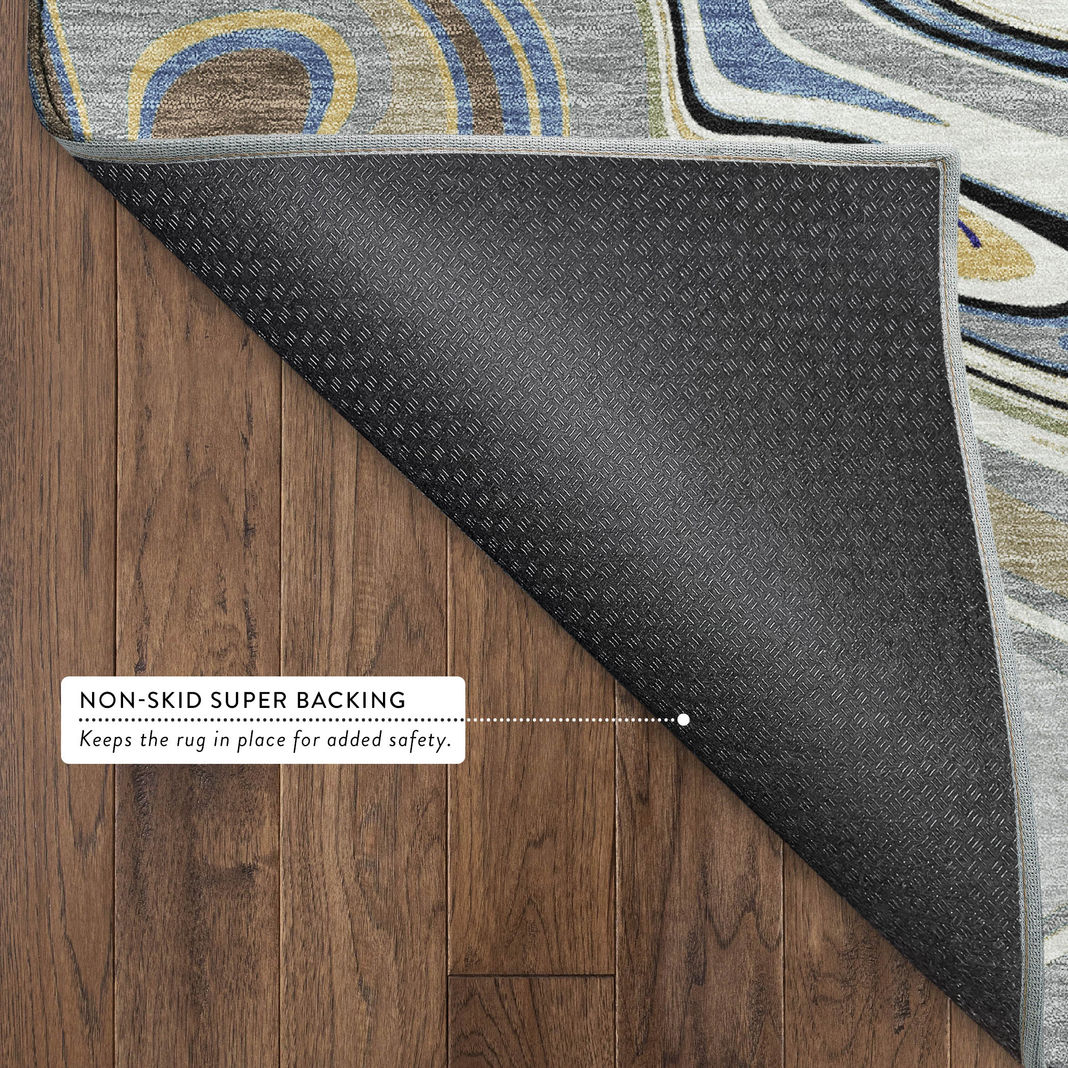 Budapest Machine Washable Transitional Gray Rug 1'8" x 2'6" #shape_Rectangle