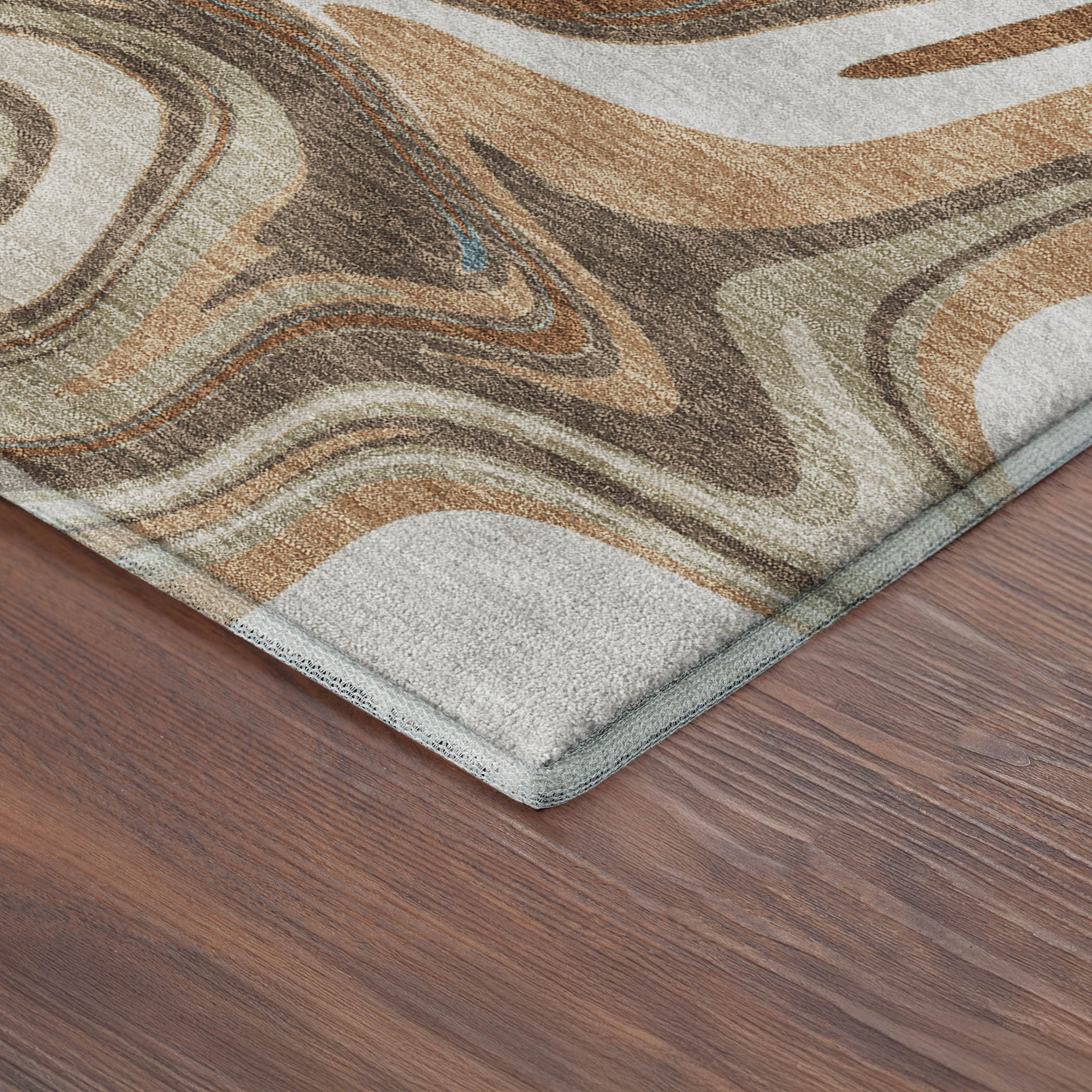 Budapest Machine Washable Transitional Paprika Orange Rug 1'8" x 2'6" #shape_Rectangle