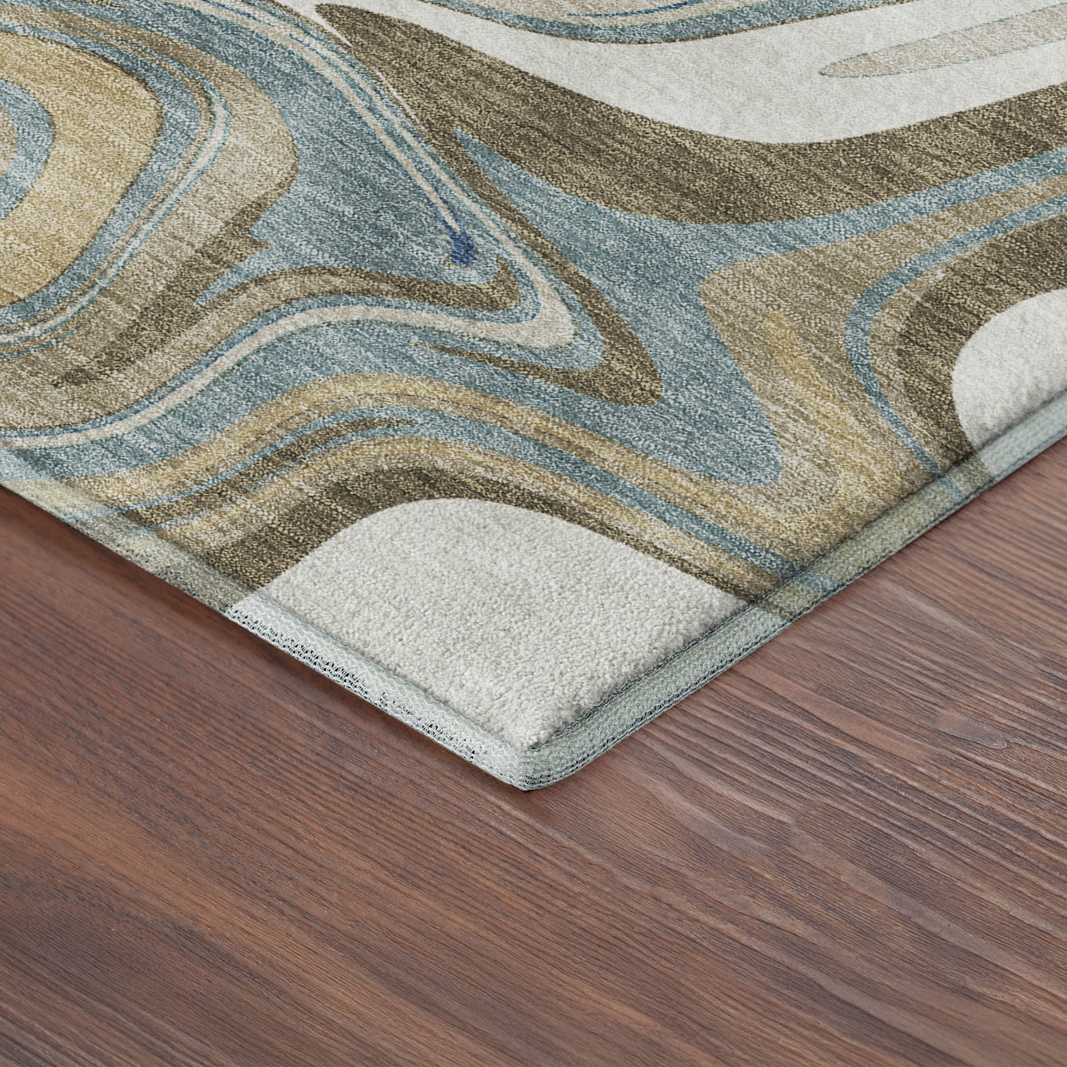 Budapest Machine Washable Transitional Putty Ivory Rug 1'8" x 2'6" #shape_Rectangle