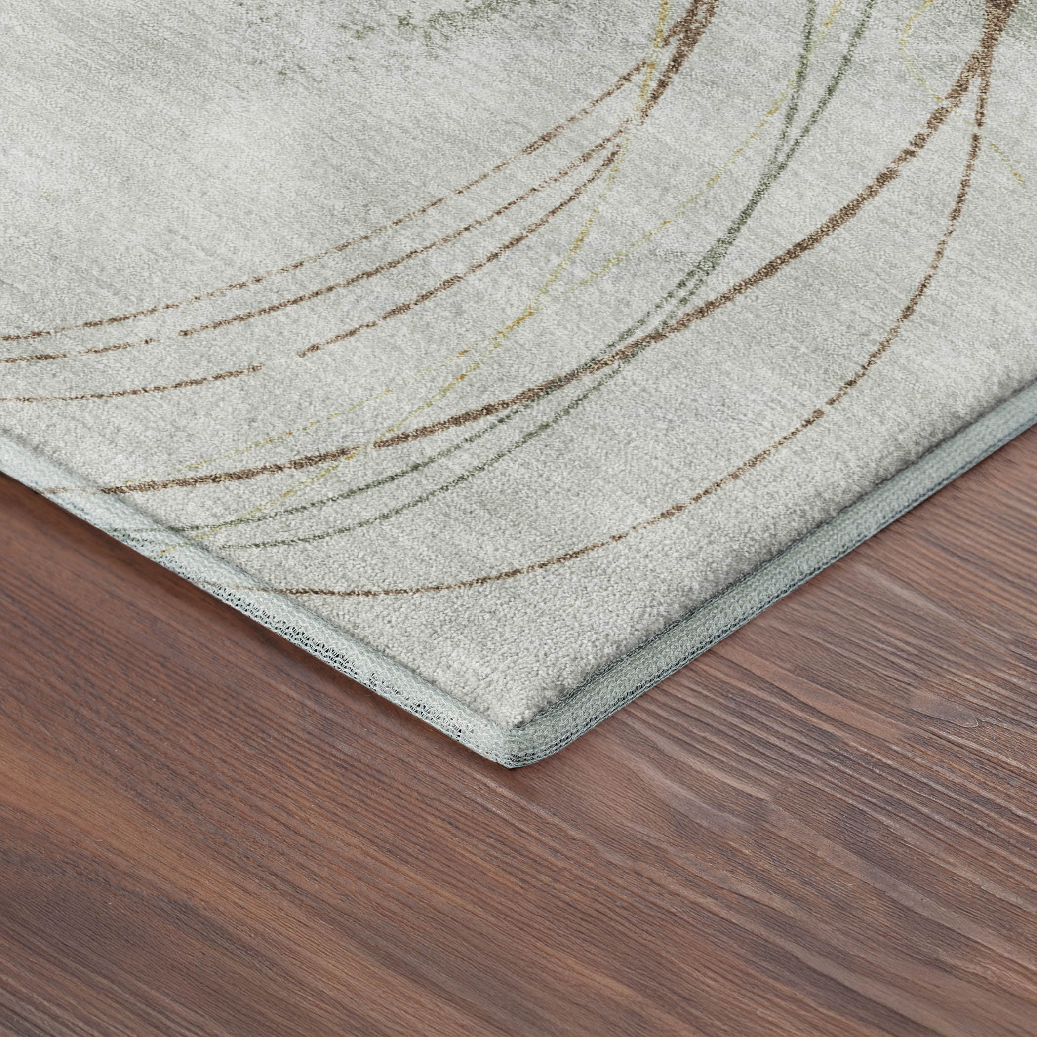 Istanbul Machine Washable Transitional Aloe Green Rug 1'8" x 2'6" #shape_Rectangle