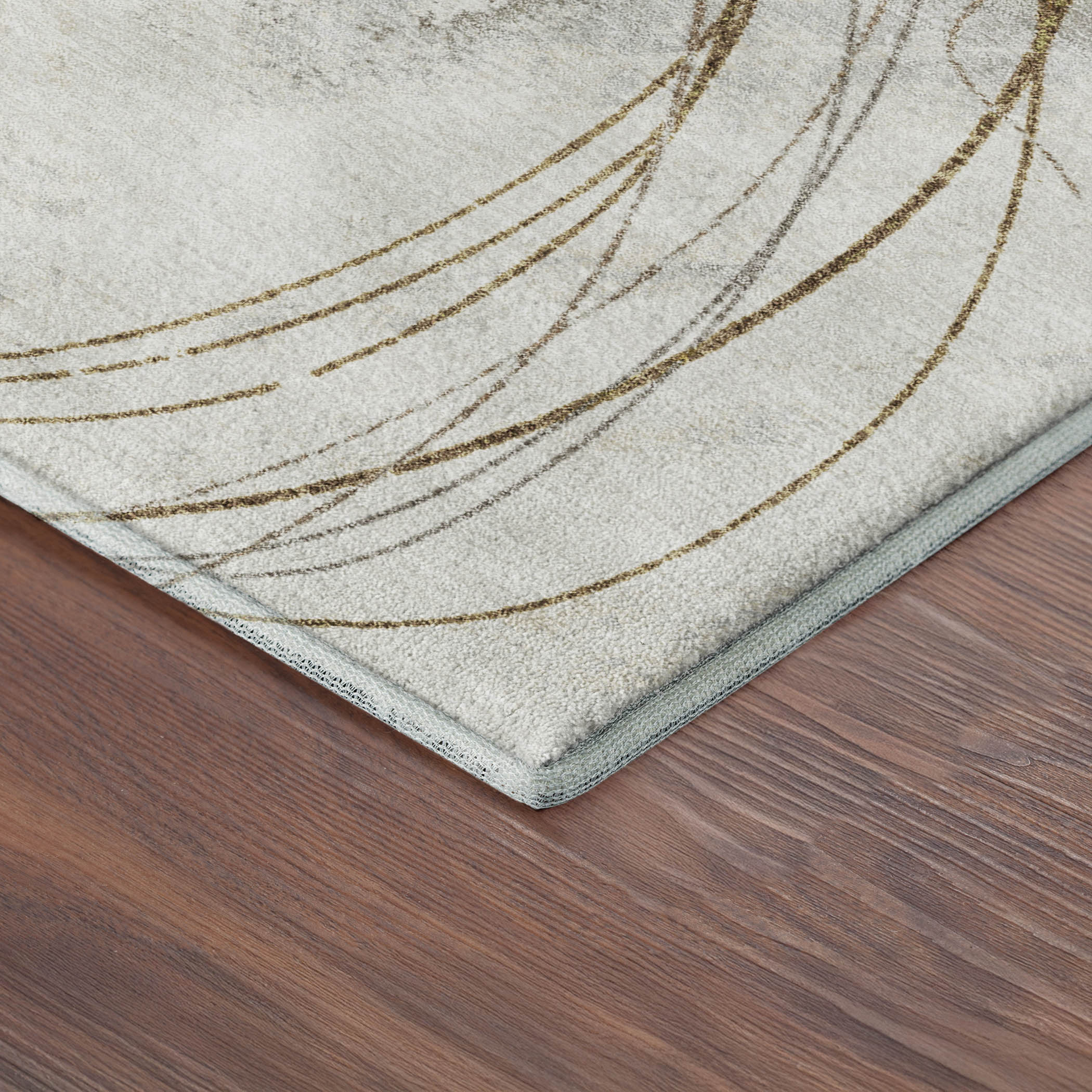 Istanbul Machine Washable Transitional Khaki Brown Rug 1'8" x 2'6" #shape_Rectangle