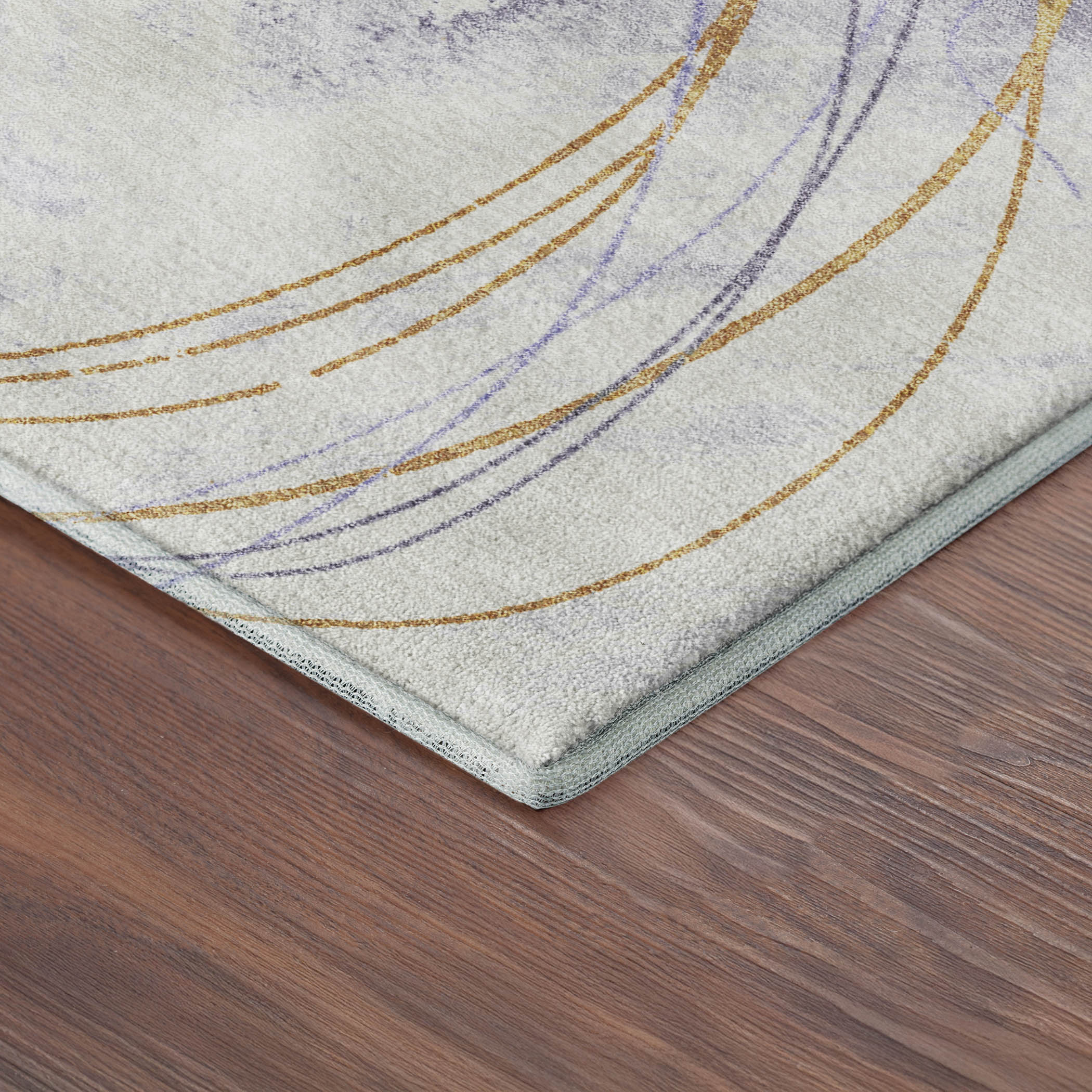 Istanbul Machine Washable Transitional Purple Rug 1'8" x 2'6" #shape_Rectangle