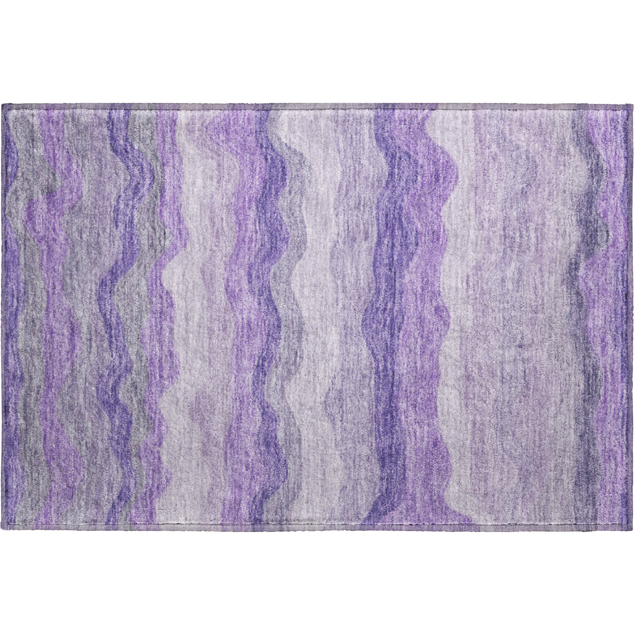 Sintra Machine Washable Transitional Purple Rug 1'8" x 2'6" #shape_Rectangle
