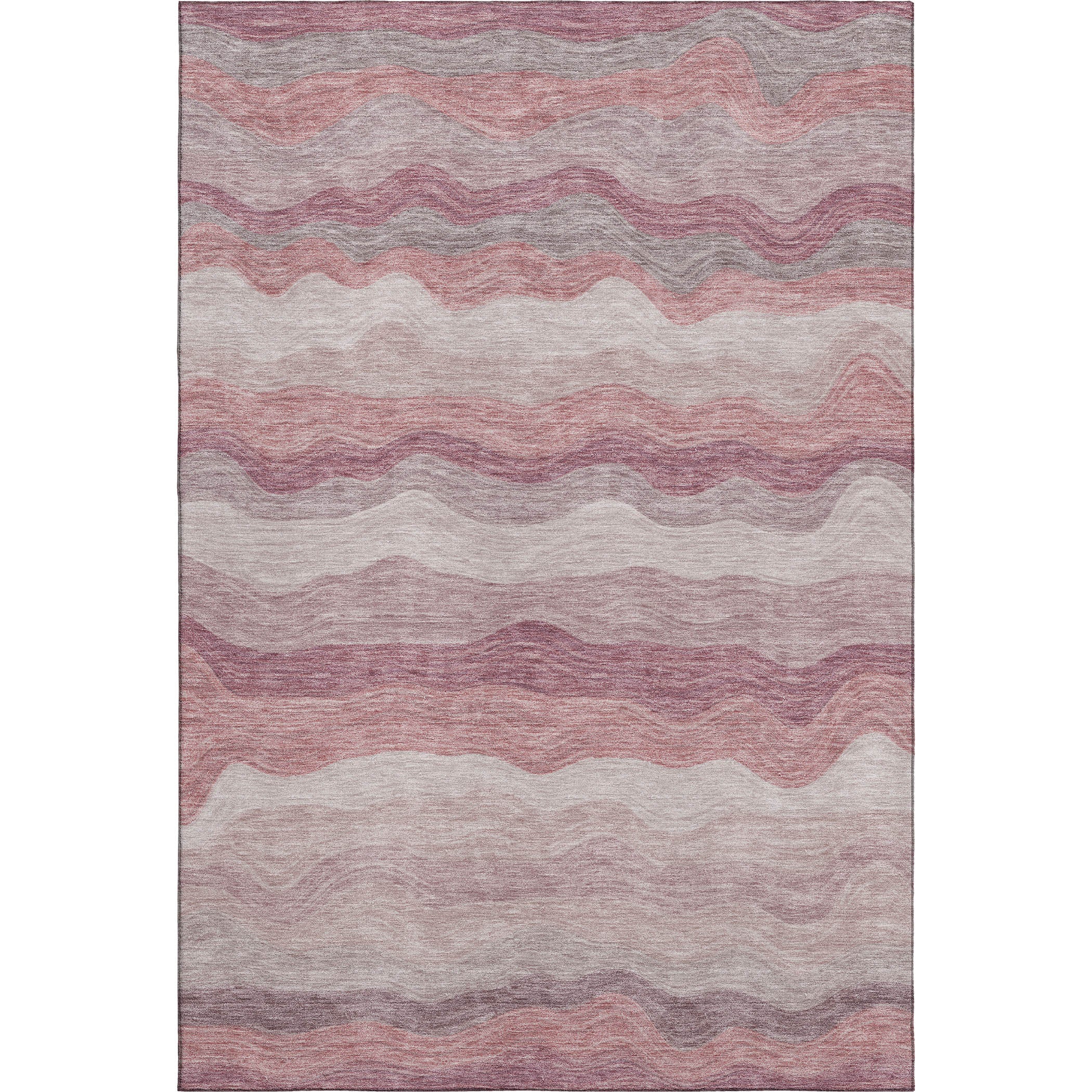 Sintra Machine Washable Transitional Salmon Orange Rug 3' x 5' #shape_Rectangle