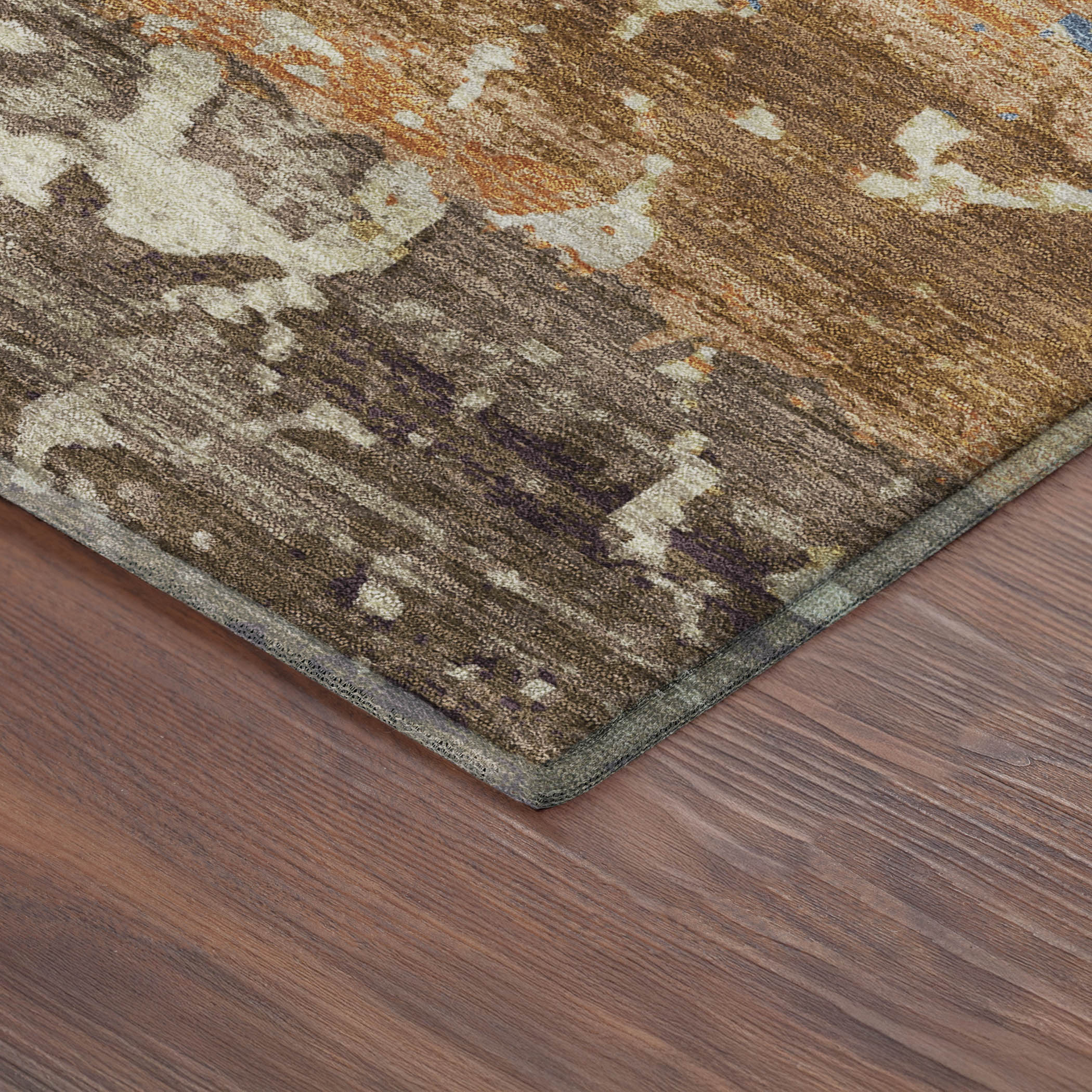 Oaxaca Machine Washable Transitional Gold Rug 1'8" x 2'6" #shape_Rectangle